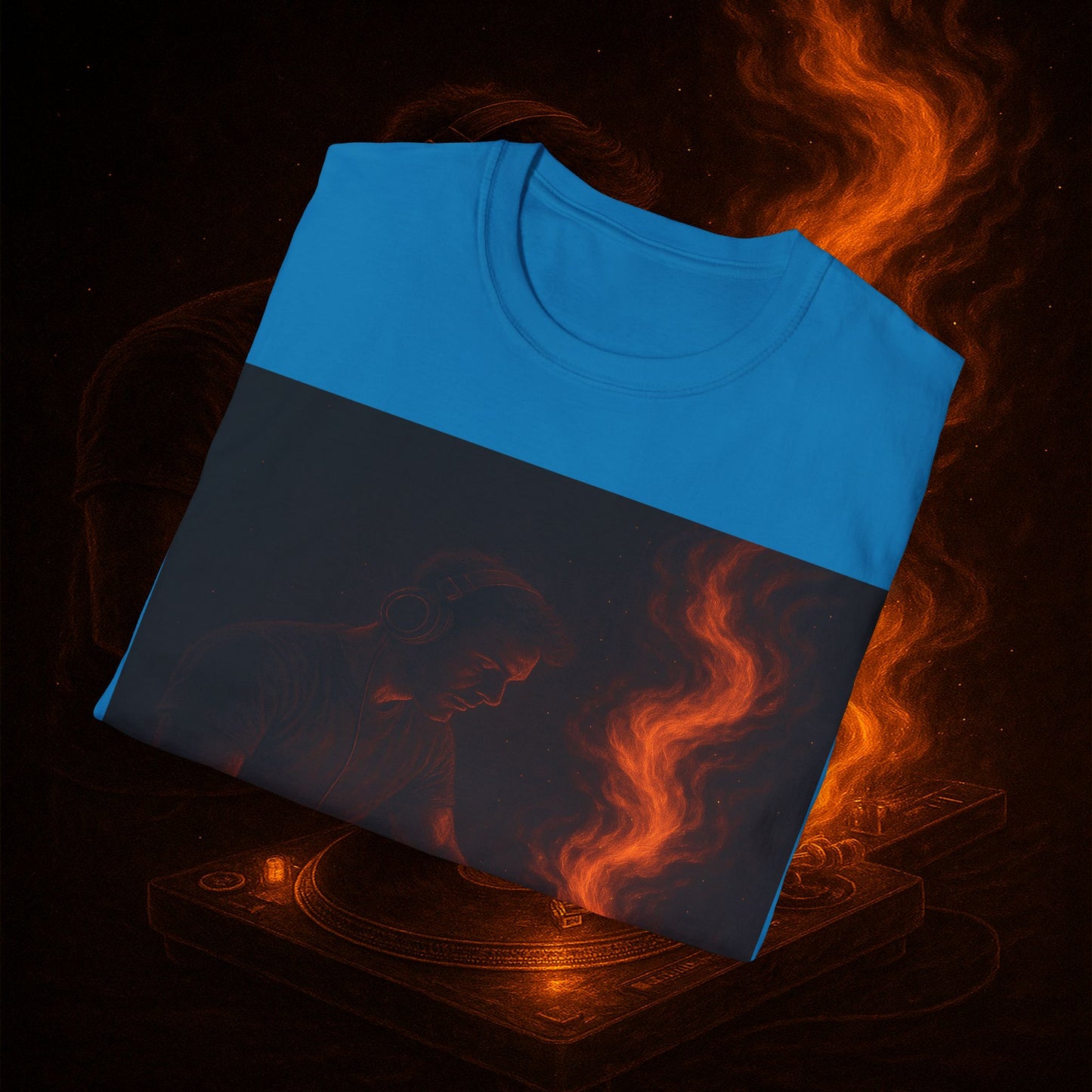 "Camiseta dj 🎧🔥 No mezclas canciones… mezclas fuego.” 🔥🎧