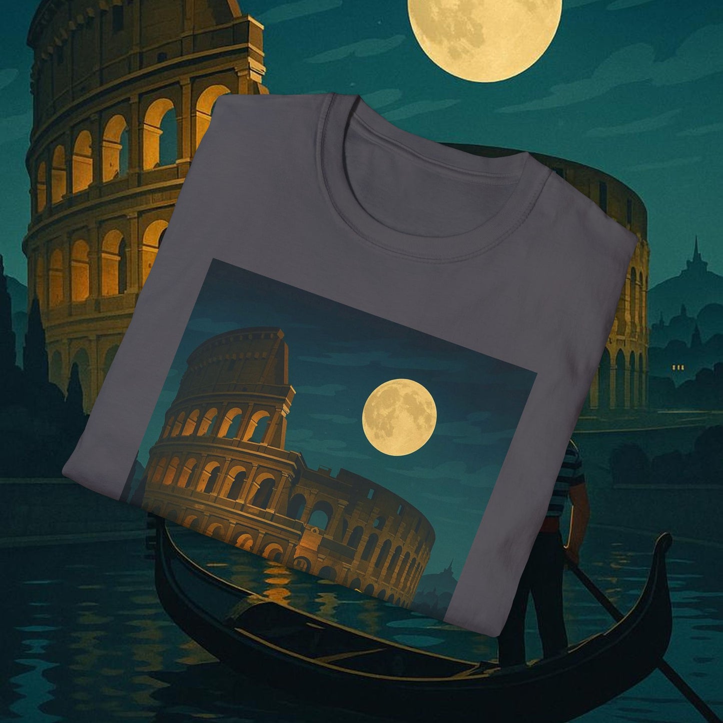 "Camiseta Italia: Arte, Pasión y Sabores Eternos 🎨🍝🏛️"