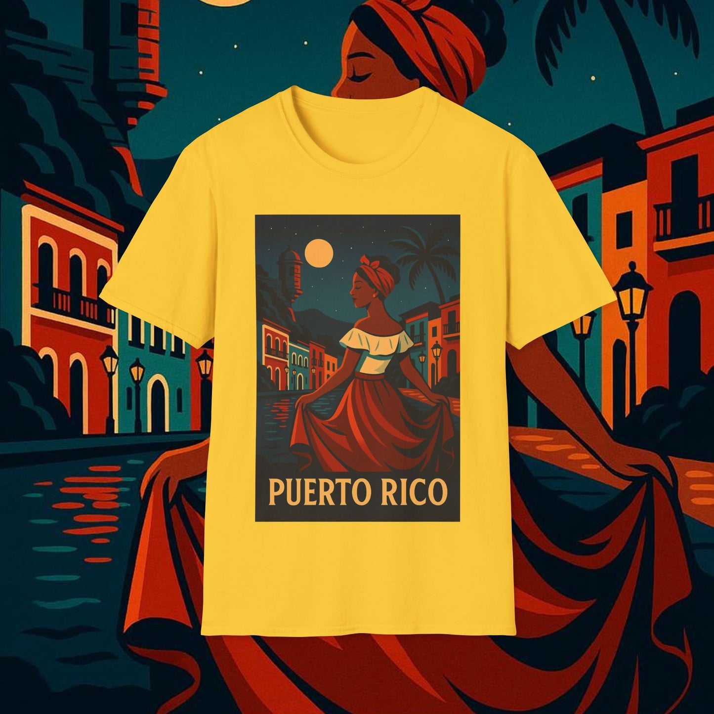 "Camiseta Puerto Rico – Ritmo, alma y color caribeño"