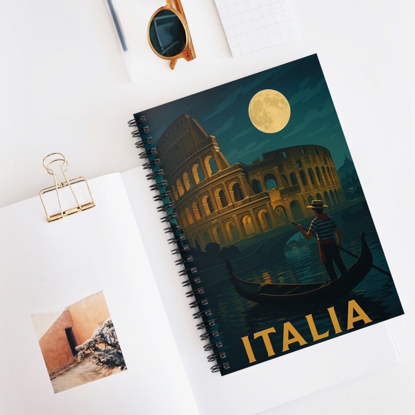 "libreta Italia: Arte, Pasión y Sabores Eternos 🎨🍝🏛️"
