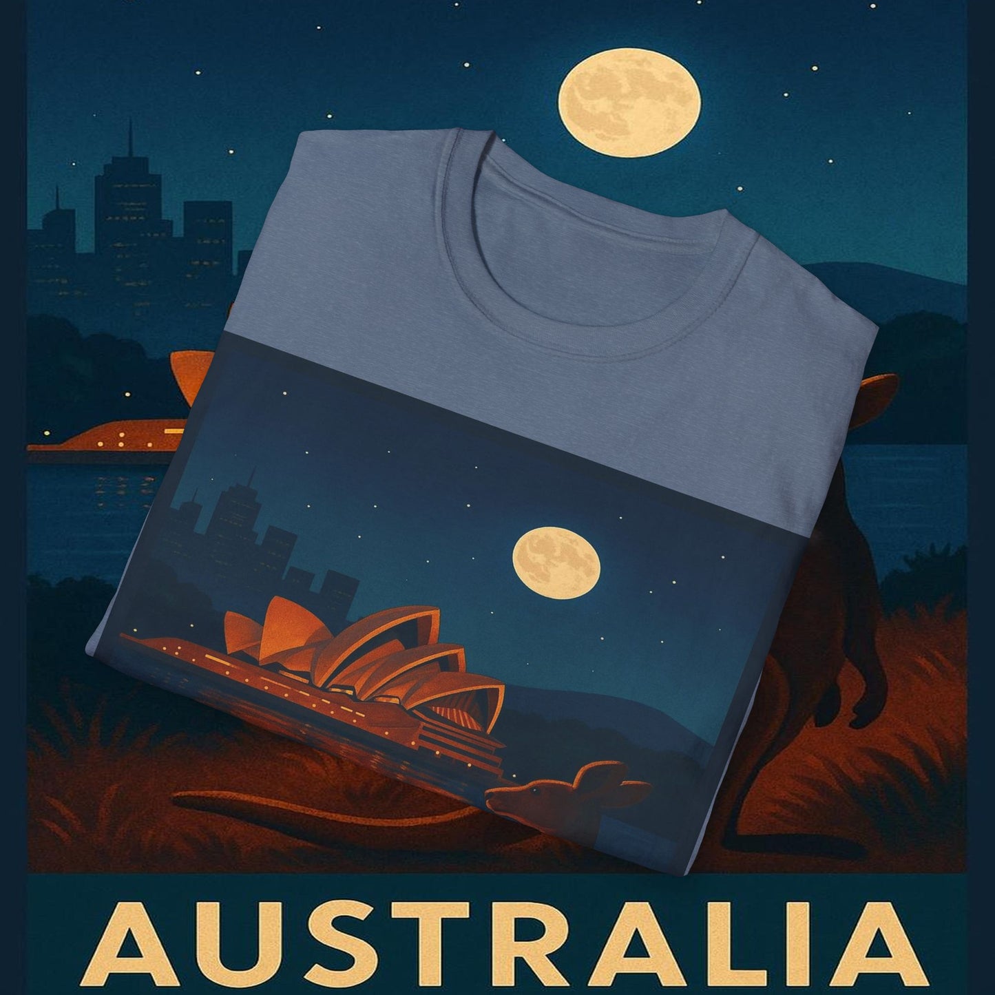 "Camiseta Australia 🌞 – Tierra de maravillas naturales y espíritu libre"