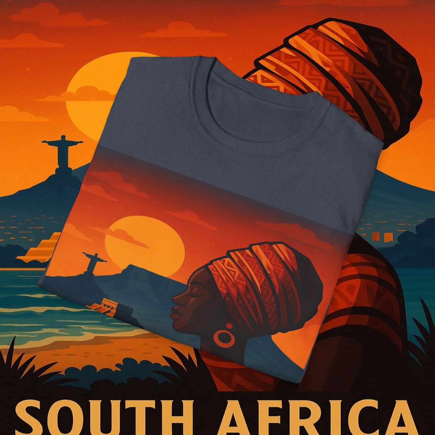 "Camiseta Sudáfrica 🌍 – Un mundo de aventuras y diversidad"