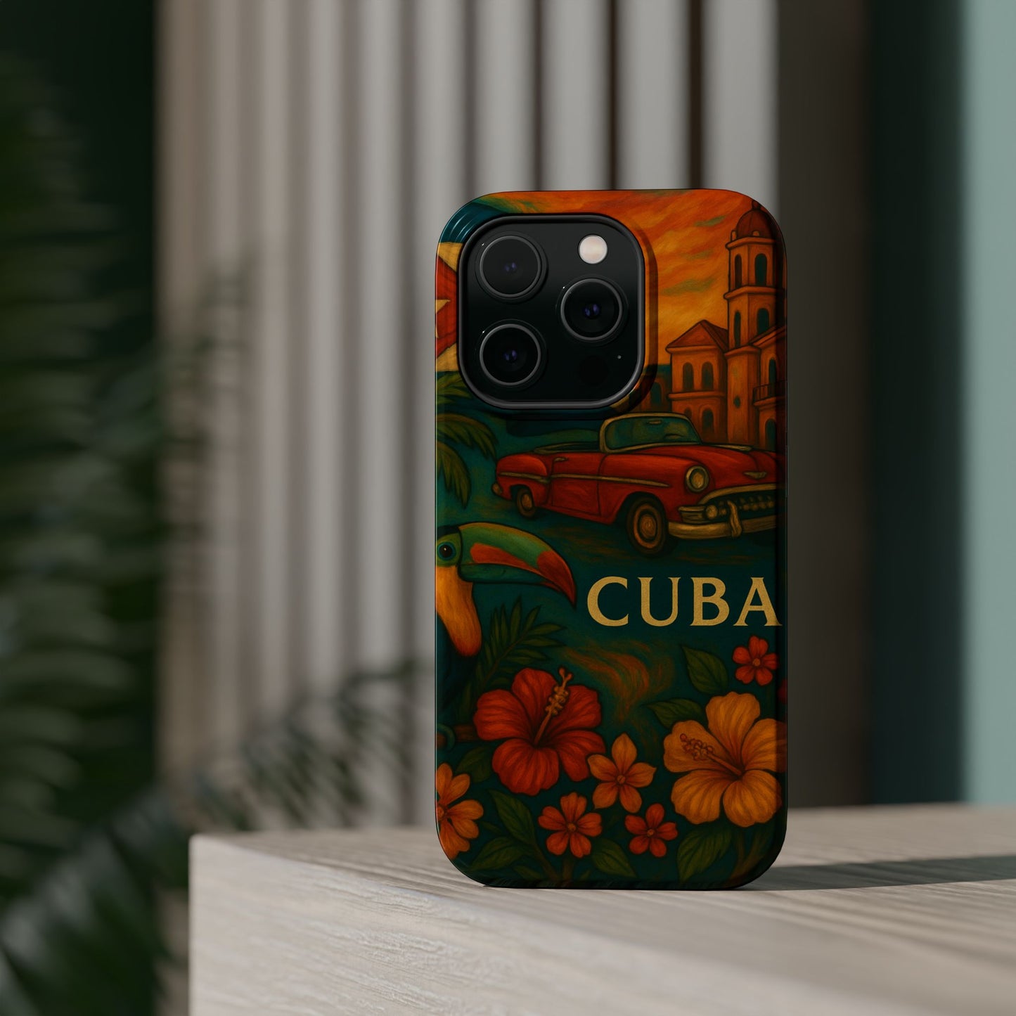 "Reinforced Magnetic Case Reinforced Magnetic Case Cuba: Rhythm, History and Caribbean Charm 🎺🚗🌴"
