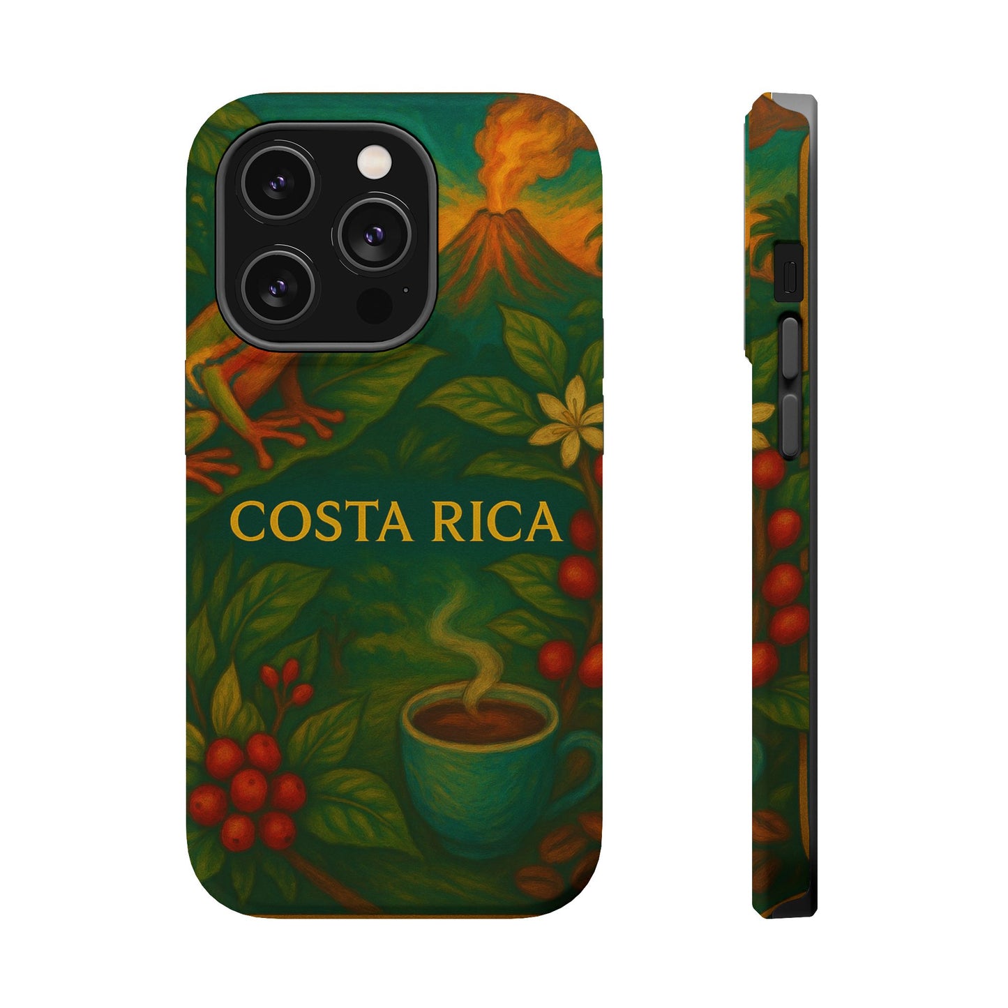 "Funda Magnética Reforzada Magnética Reforzada Costa Rica: Pura Vida entre Volcanes y Selvas 🌋🌴🦜"
