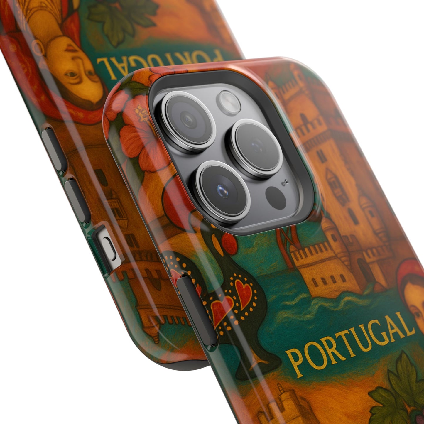 "Funda Magnética Reforzada Magnética Reforzada Portugal: Encanto Atlántico, Fados y Azulejos 🌊🎶🧿"