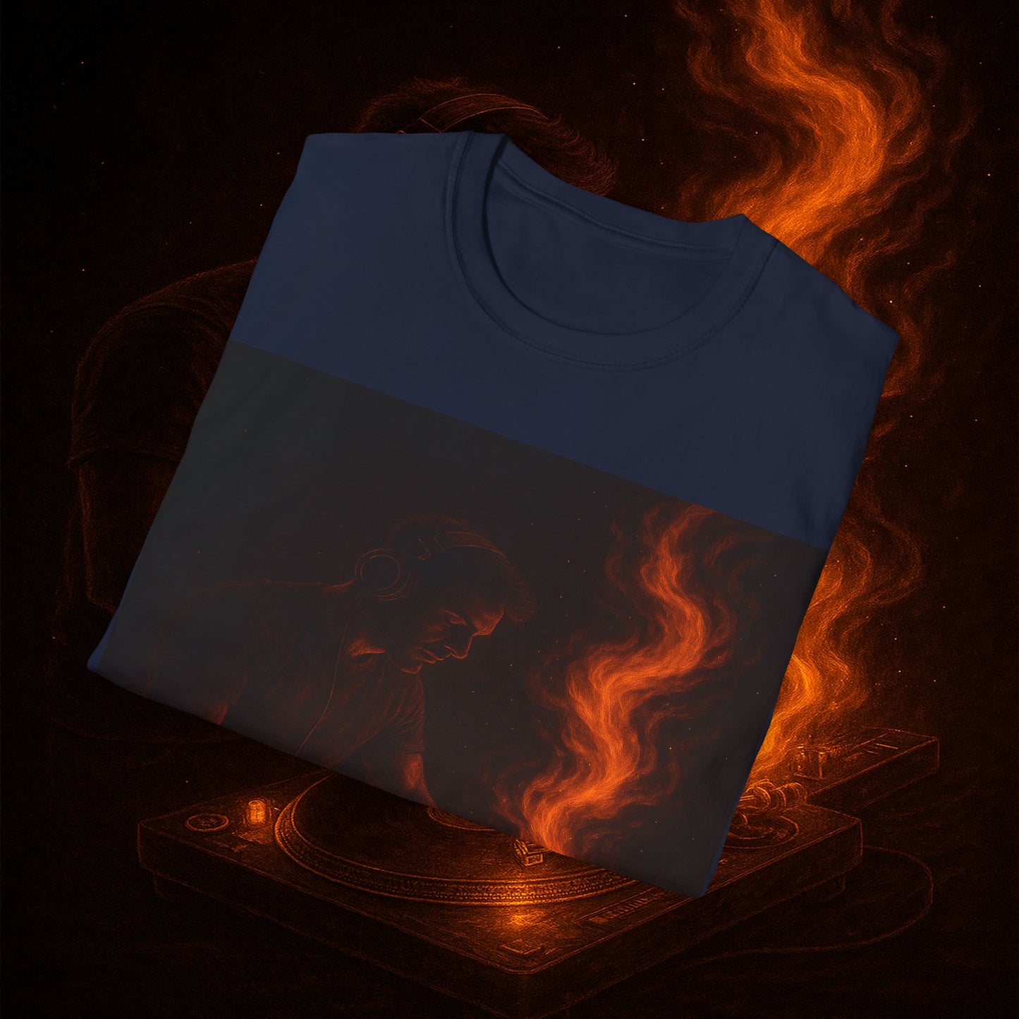 "Camiseta dj 🎧🔥 No mezclas canciones… mezclas fuego.” 🔥🎧