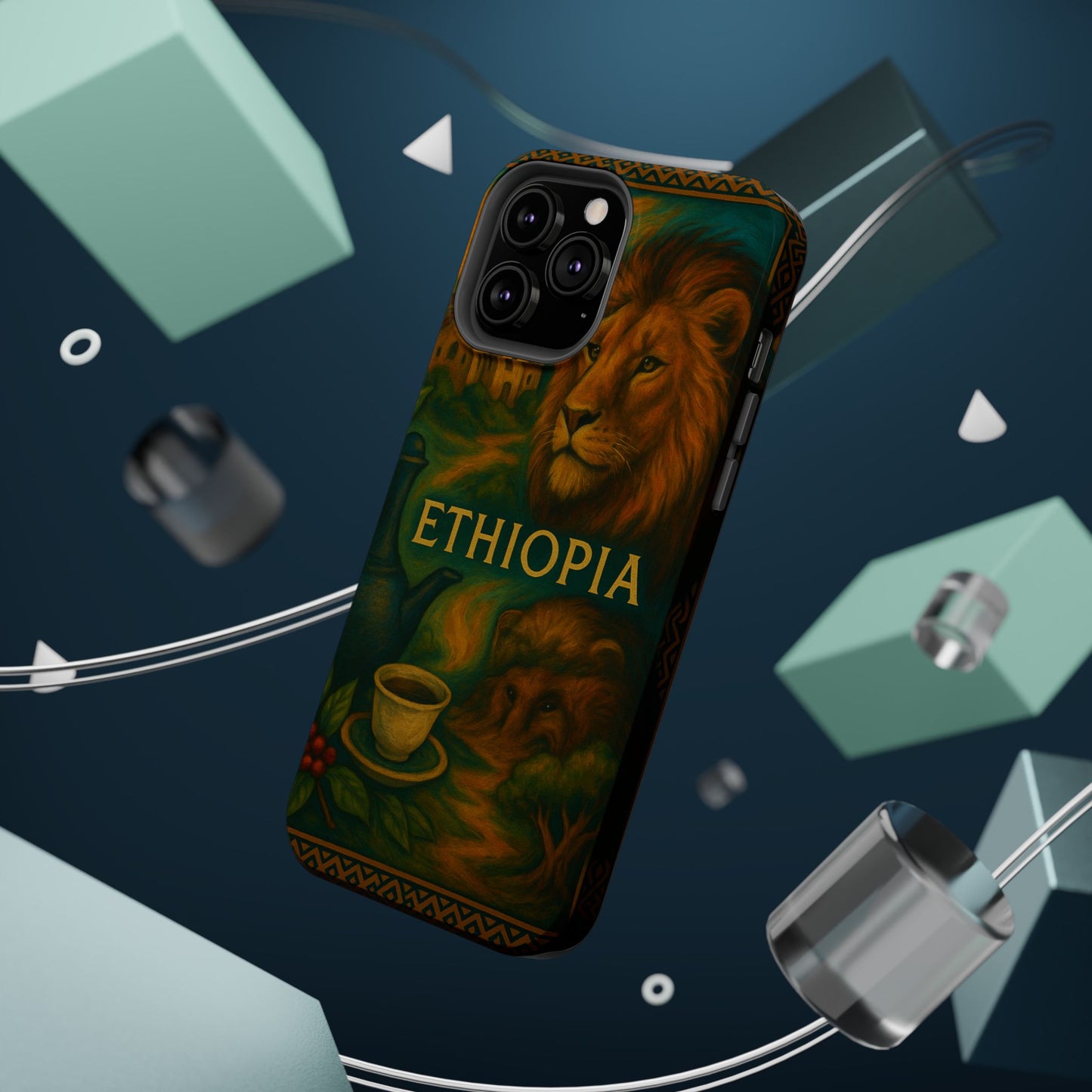 "Reinforced Magnetic Case Ethiopia – Sacred Land and Ancestral Soul"