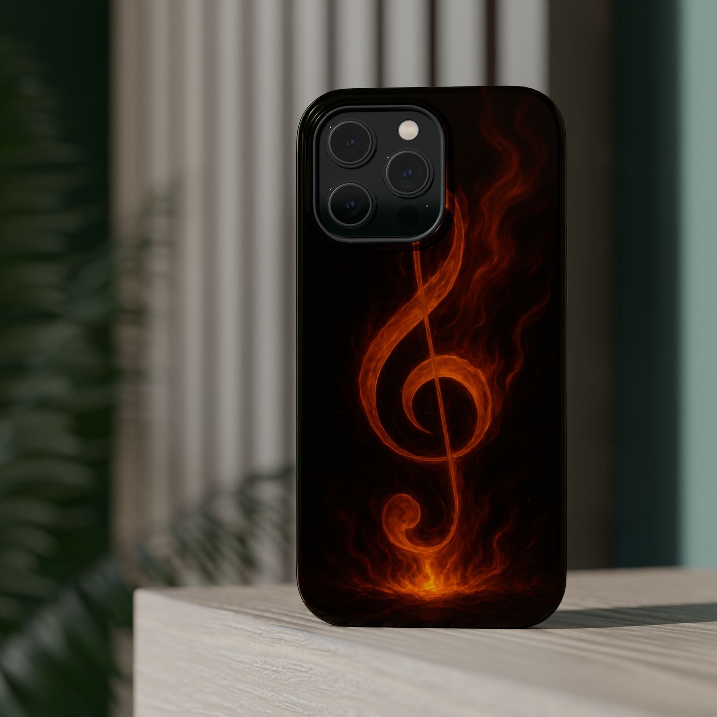 "Reinforced Magnetic Case Reinforced Magnetic Treble Clef 🎼🔥Where a note is born... a flame is born.” 🔥🎼