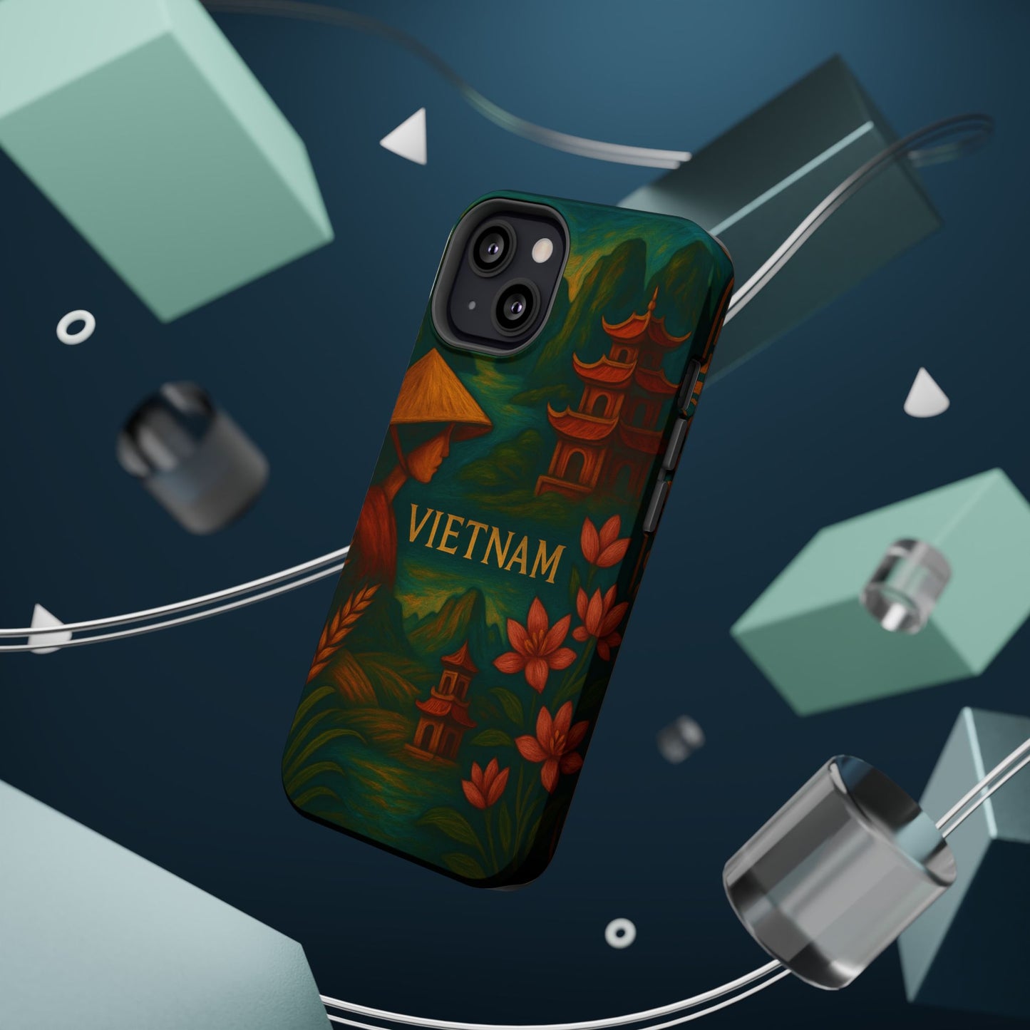"Reinforced Magnetic Case Vietnam: Tradition, Nature and Ancestral Legends 🎋🏯🐉"