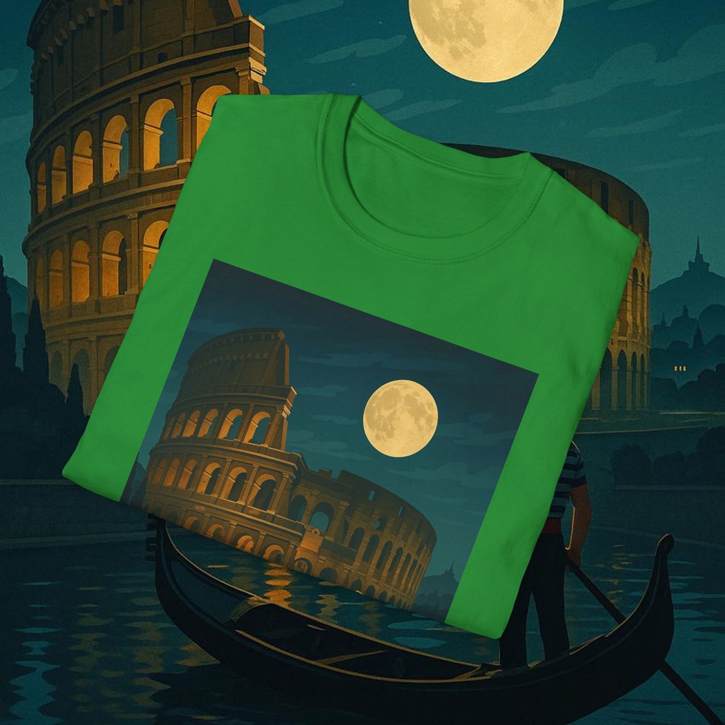 "Camiseta Italia: Arte, Pasión y Sabores Eternos 🎨🍝🏛️"