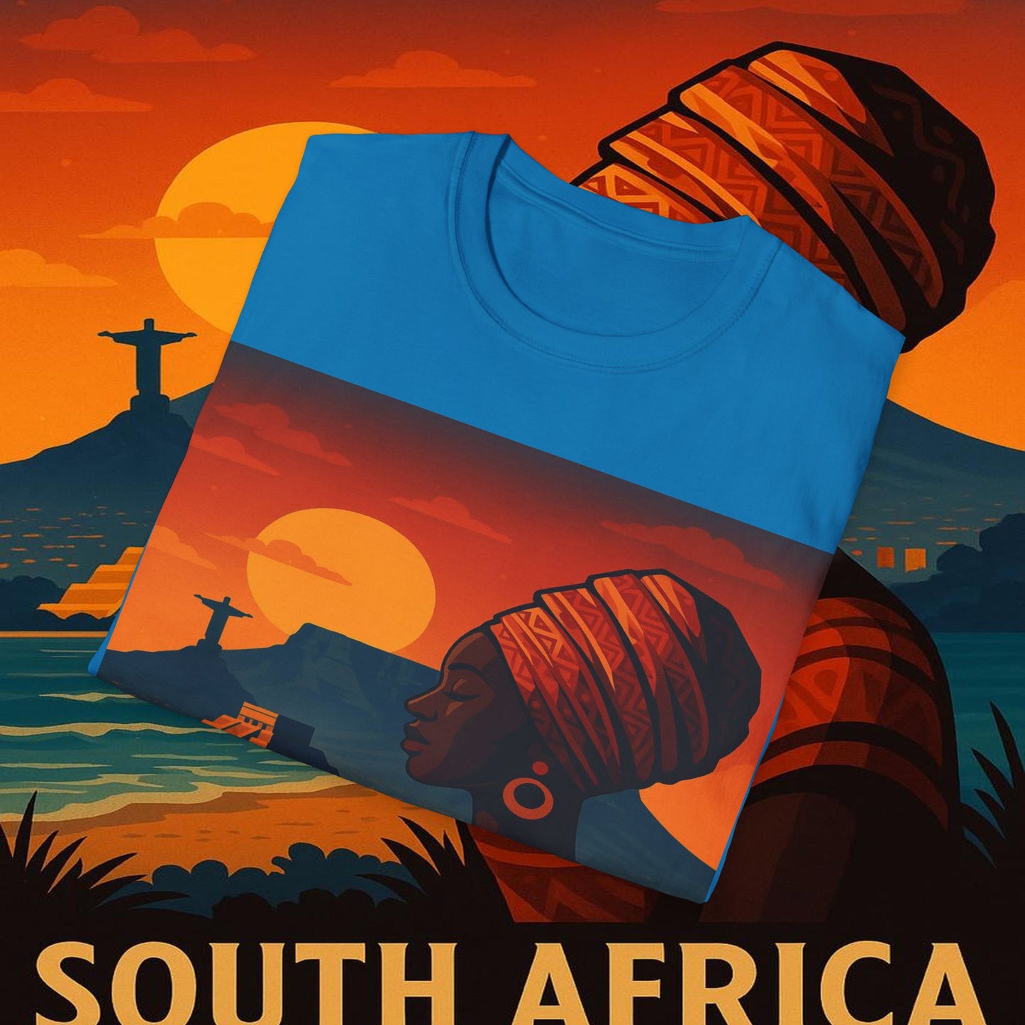 "Camiseta Sudáfrica 🌍 – Un mundo de aventuras y diversidad"