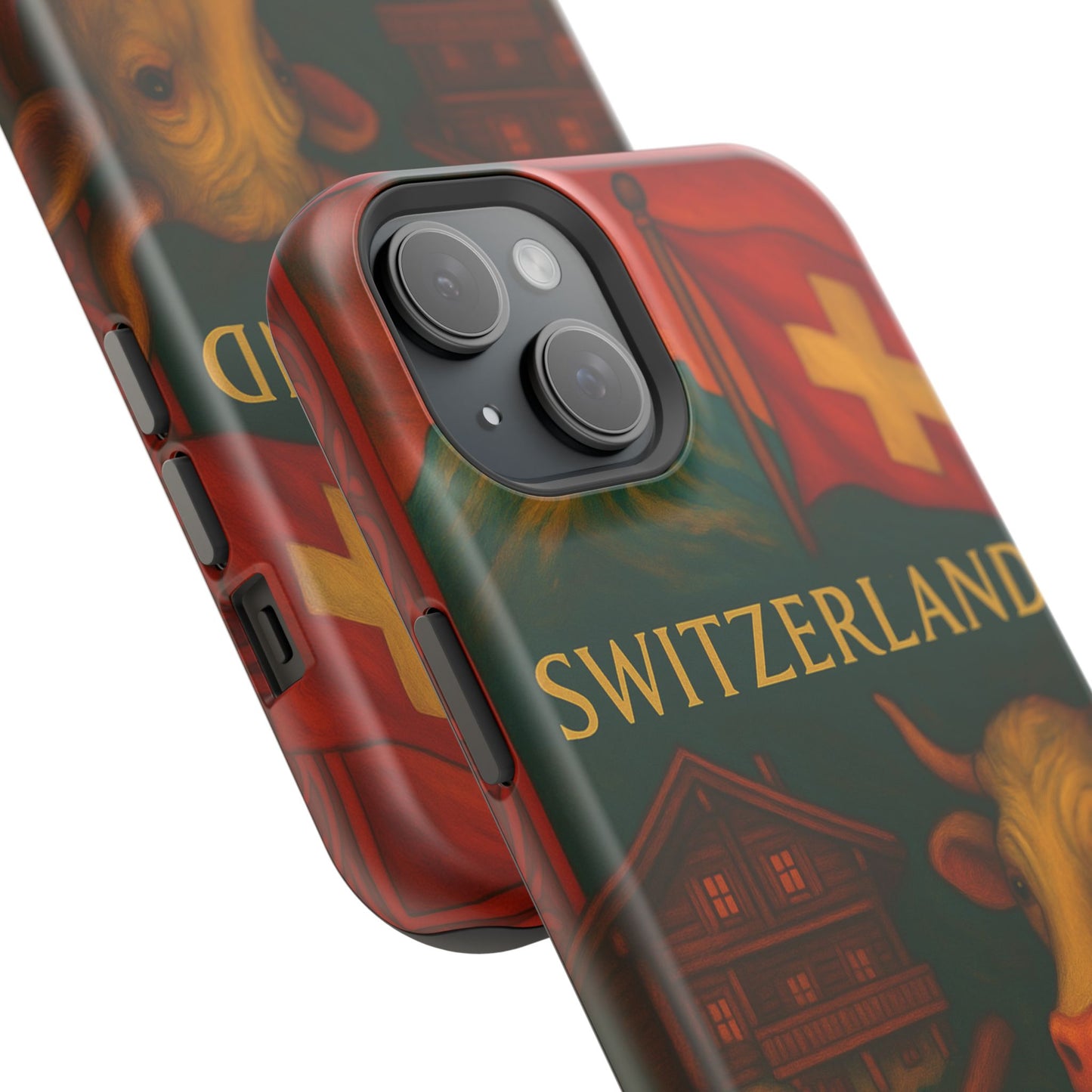 "Funda Magnética Reforzada Magnética Reforzada suiza❄️ – Tierra de montañas majestuosas y precisión legendaria"