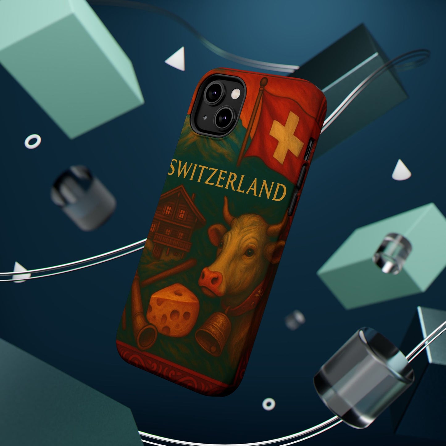 "Funda Magnética Reforzada Magnética Reforzada suiza❄️ – Tierra de montañas majestuosas y precisión legendaria"