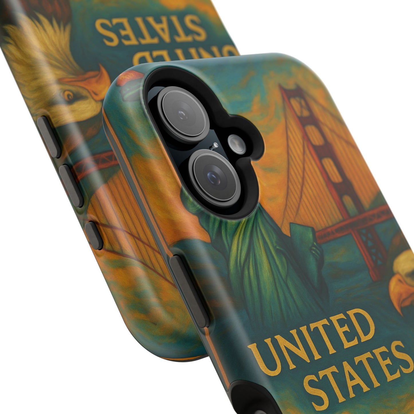 "Funda Magnética Reforzada Estados Unidos: Sueños, Libertad y Grandes Horizontes 🗽🏜️🌆"