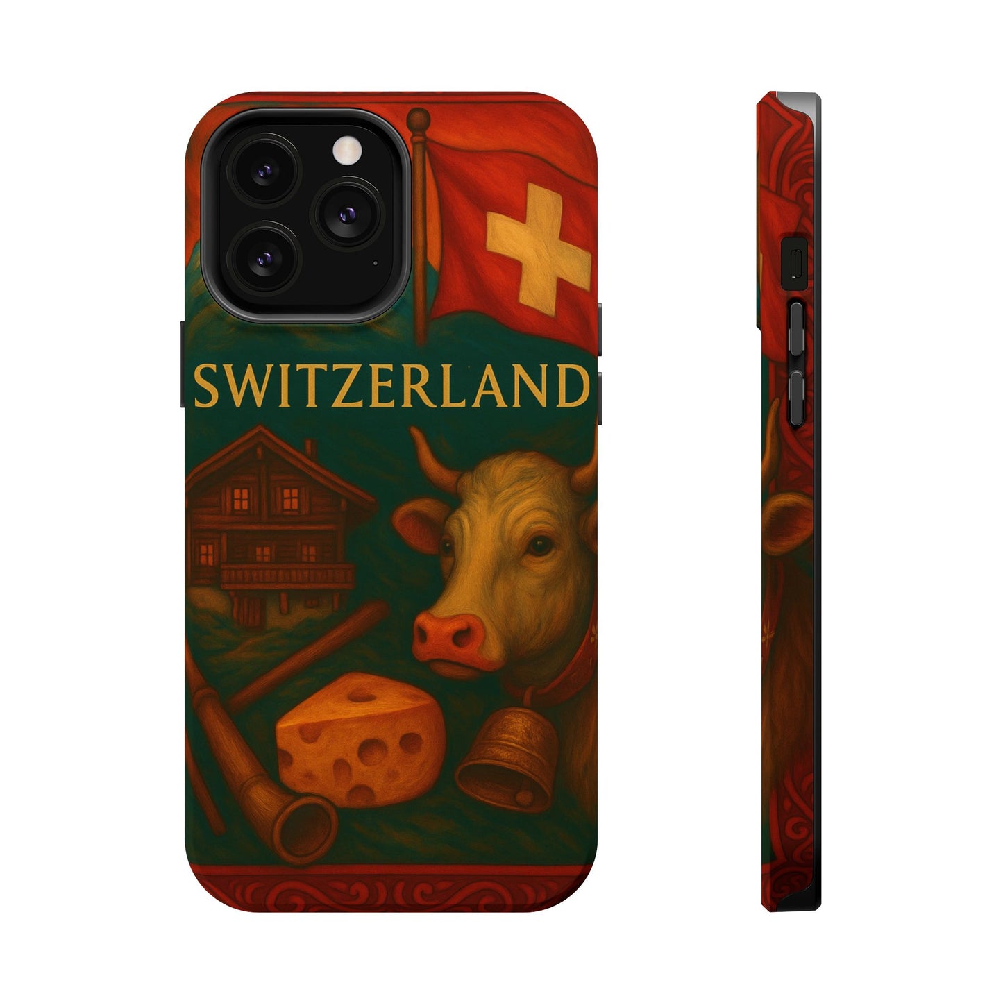 "Funda Magnética Reforzada Magnética Reforzada suiza❄️ – Tierra de montañas majestuosas y precisión legendaria"