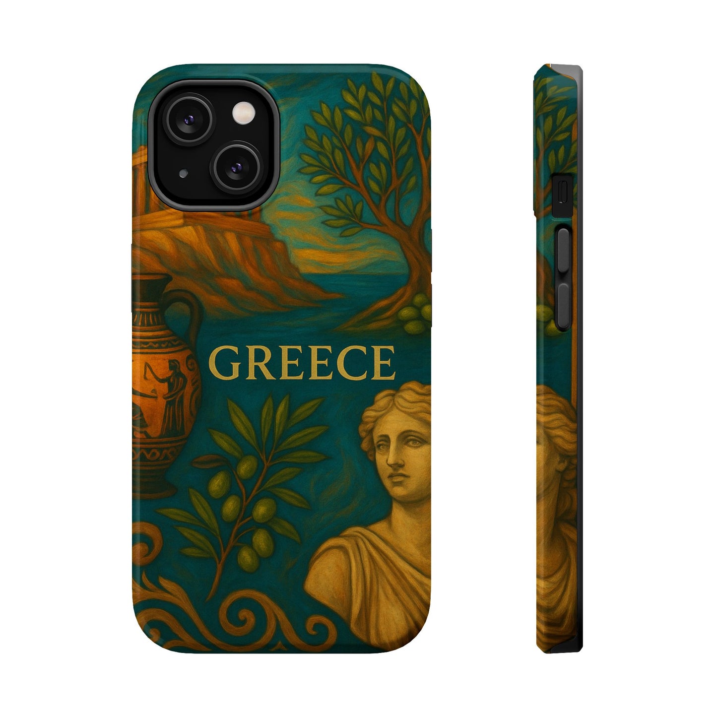 "Funda Magnética Reforzada Magnética Reforzada Grecia: Cuna de Dioses, Maravillas y Filosofía 🌊🏛️⚡"