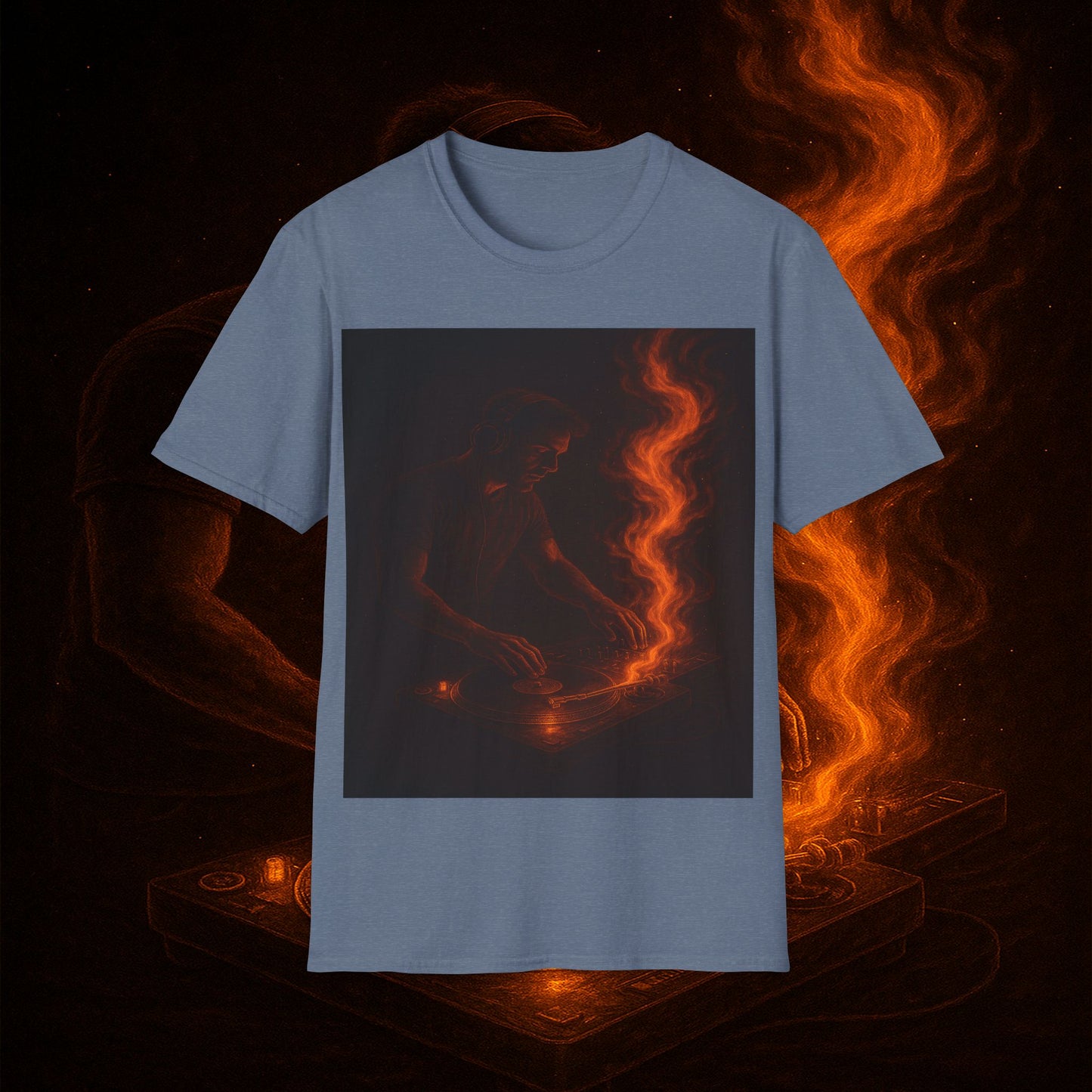 "Camiseta dj 🎧🔥 No mezclas canciones… mezclas fuego.” 🔥🎧