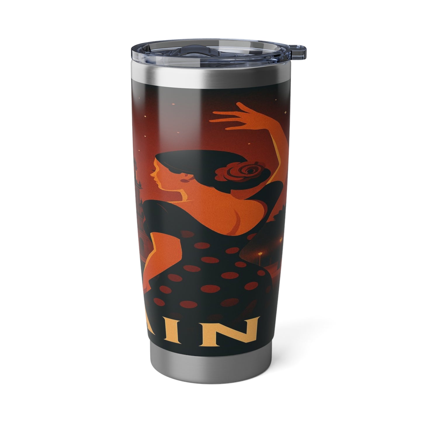 "Vaso Térmico Vagabond 20oz España: Pasión, Arte y Sabores que Enamoran 🎨💃🍷"