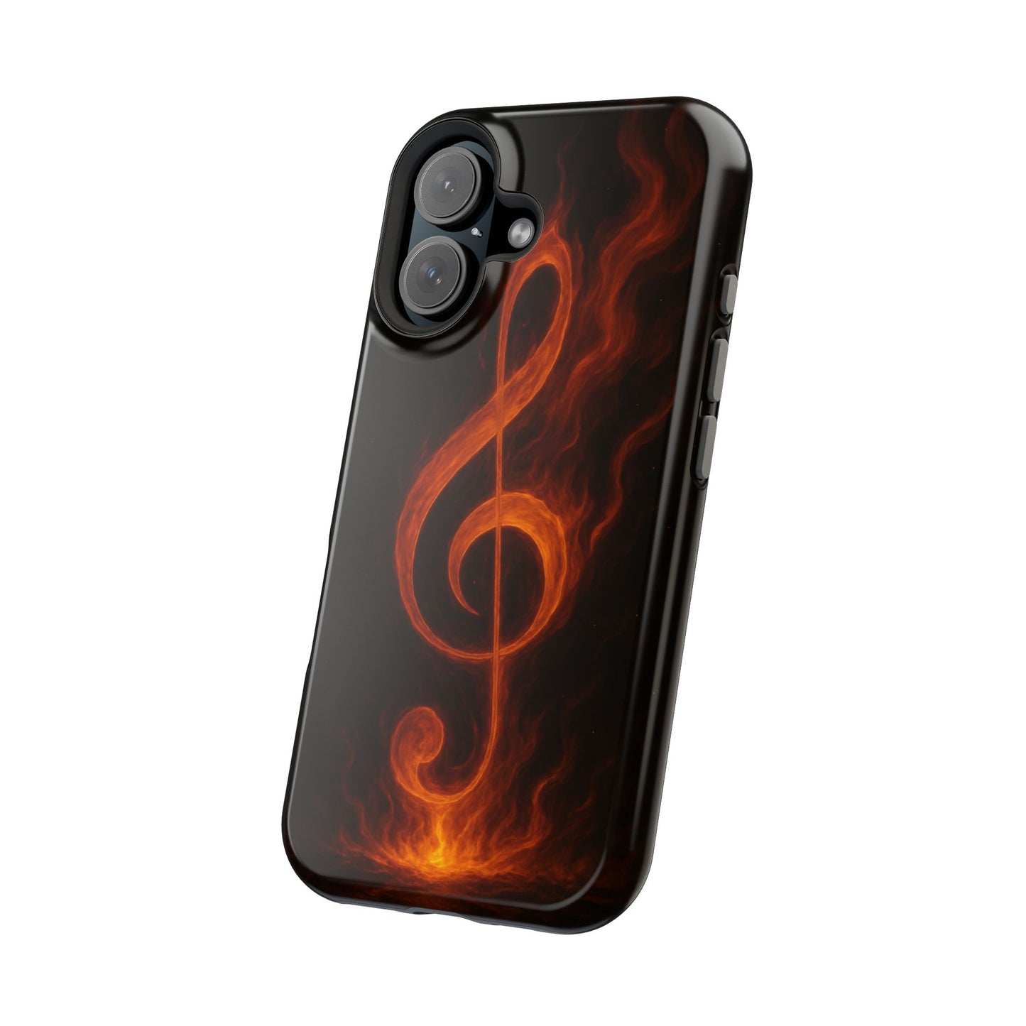 "Reinforced Magnetic Case Reinforced Magnetic Treble Clef 🎼🔥Where a note is born... a flame is born.” 🔥🎼