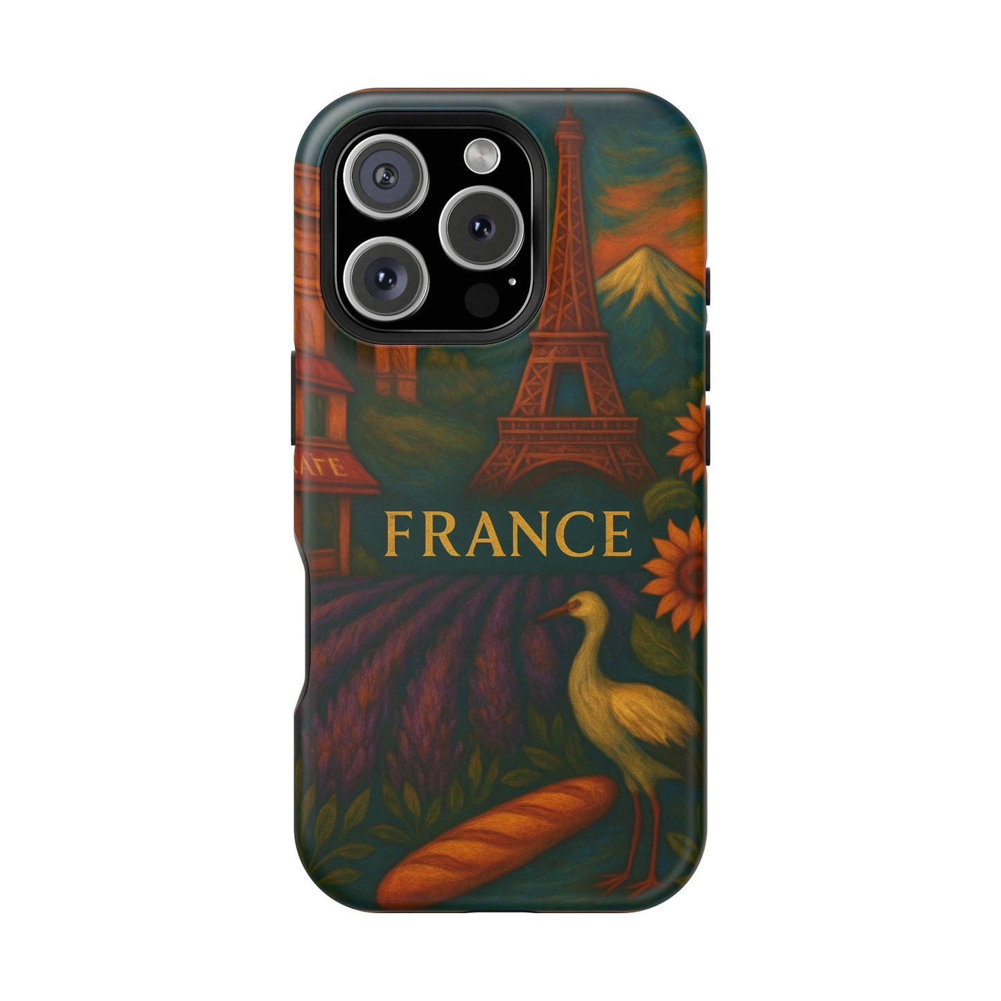 "Funda Magnética Reforzada Francia: Romance bajo la Luna 🌙🗼✨"