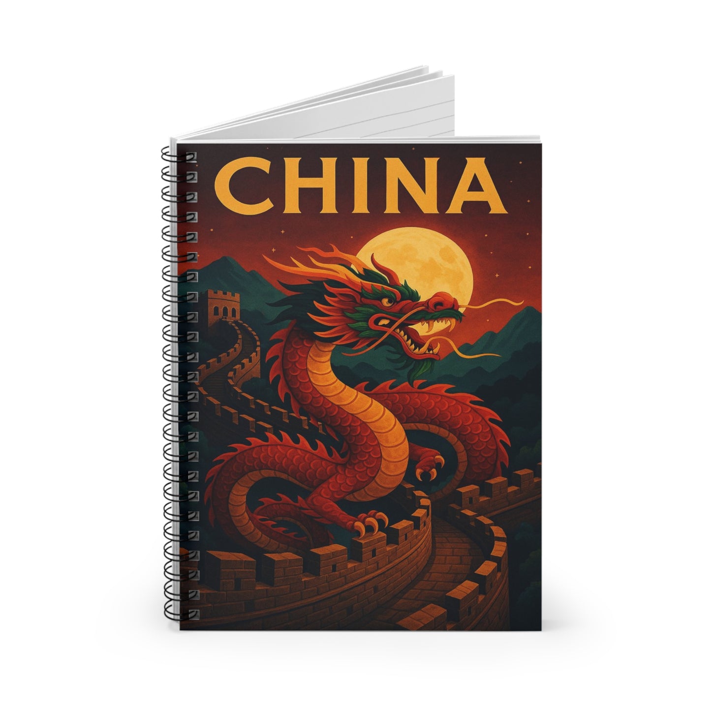 "libreta China – Dragones, murallas y leyendas eternas"