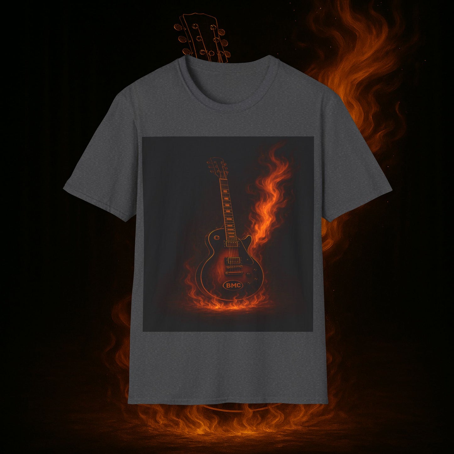 "Camiseta guitarra 🎸🔥Donde vibra una cuerda, nace una llamarada.” 🔥🎸