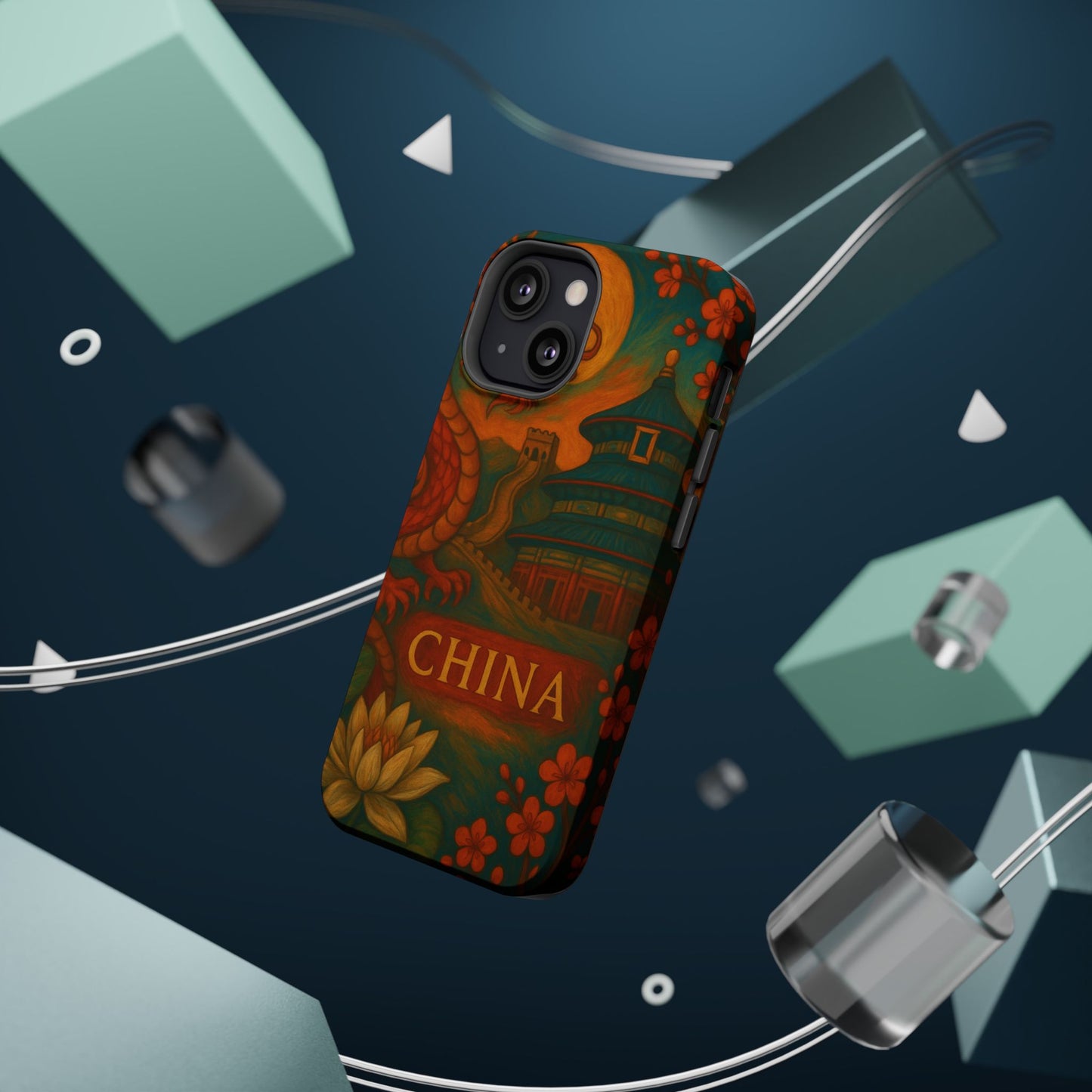 "Funda Magnética Reforzada Magnética Reforzada China – Dragones, murallas y leyendas eternas"
