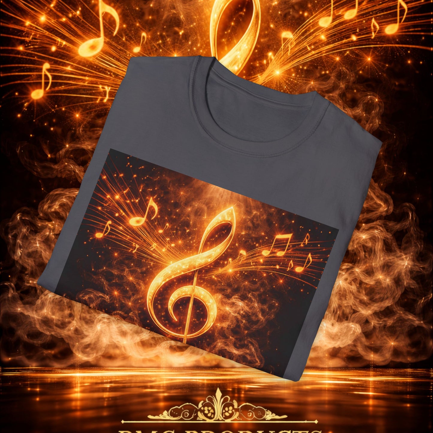"Camiseta clave de sol 🎼🔥 “Donde nace una nota… nace una llama.” 🔥🎼