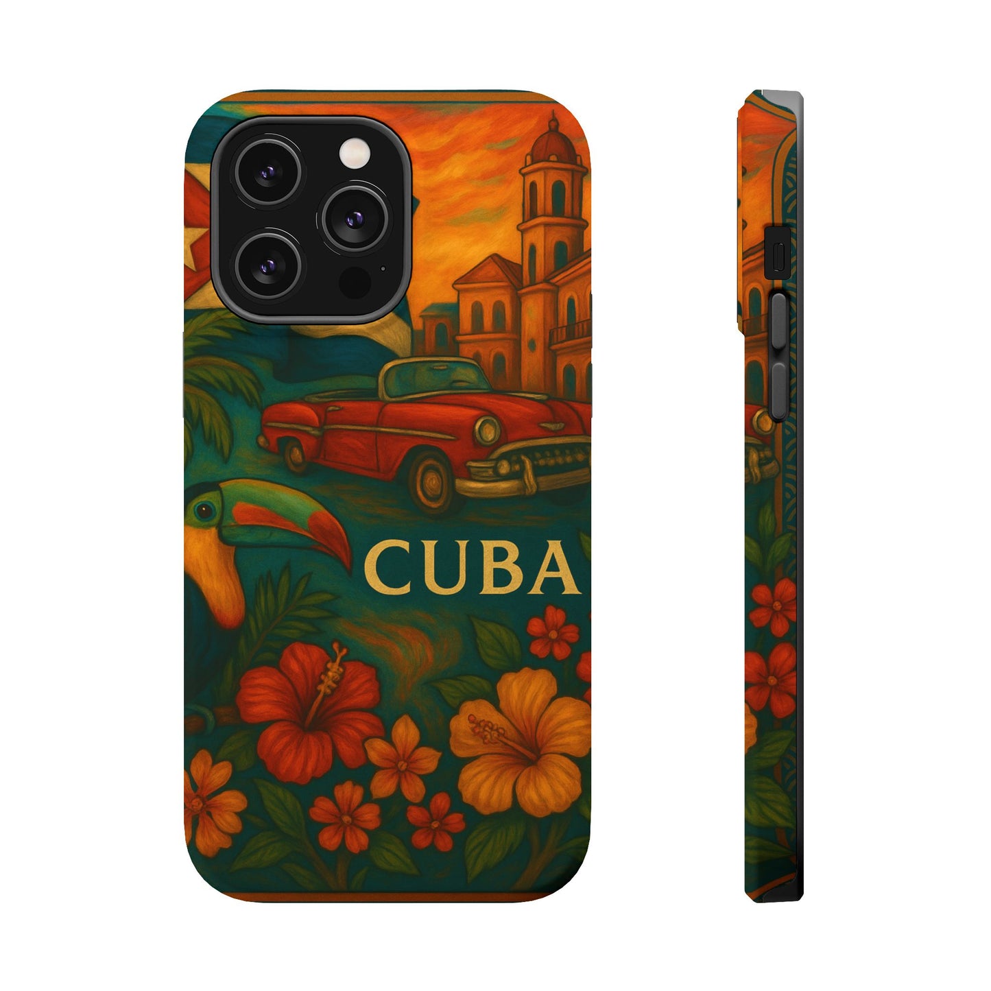 "Reinforced Magnetic Case Reinforced Magnetic Case Cuba: Rhythm, History and Caribbean Charm 🎺🚗🌴"
