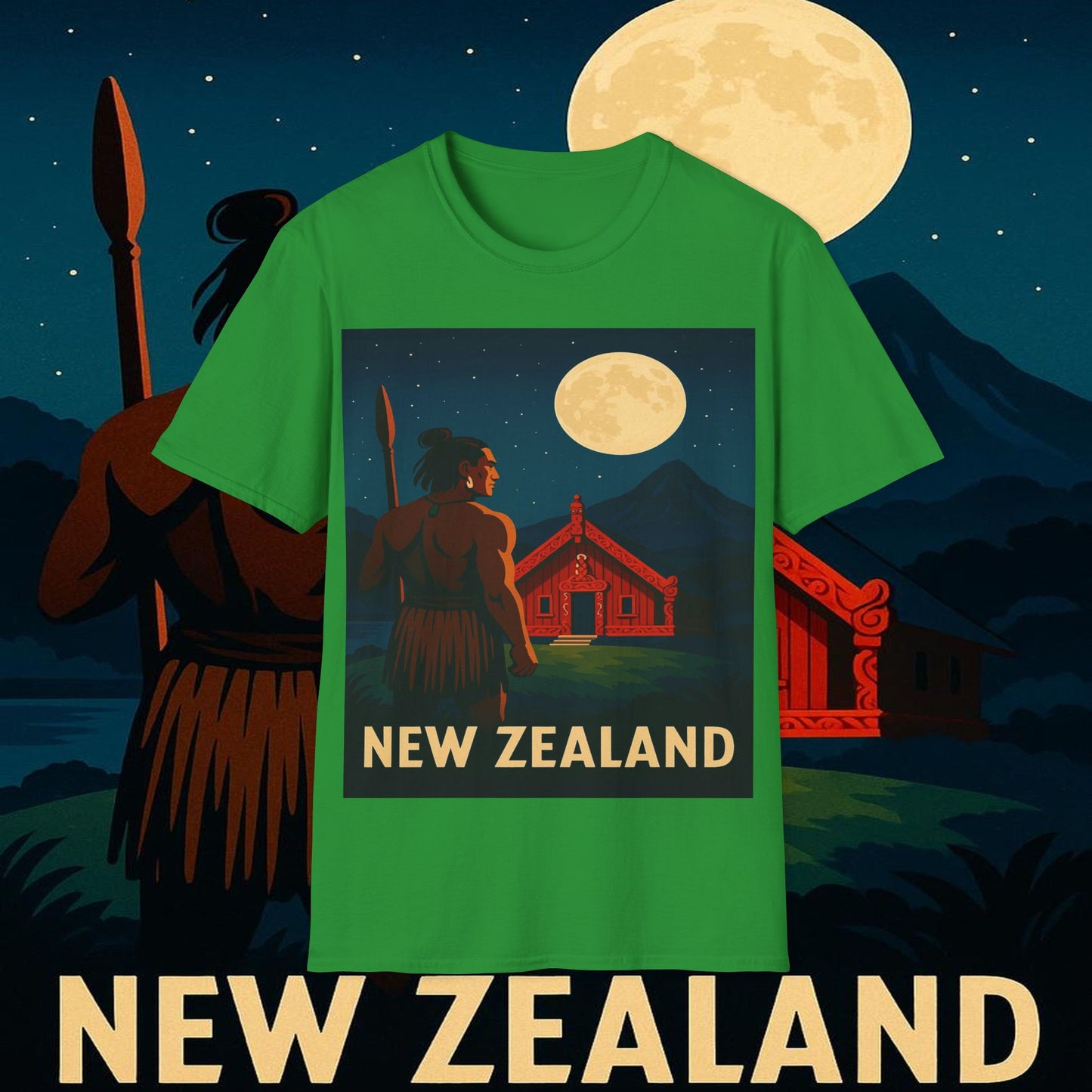 "Camiseta Nueva Zelanda 🏞️ – El paraíso de la naturaleza y la aventura"