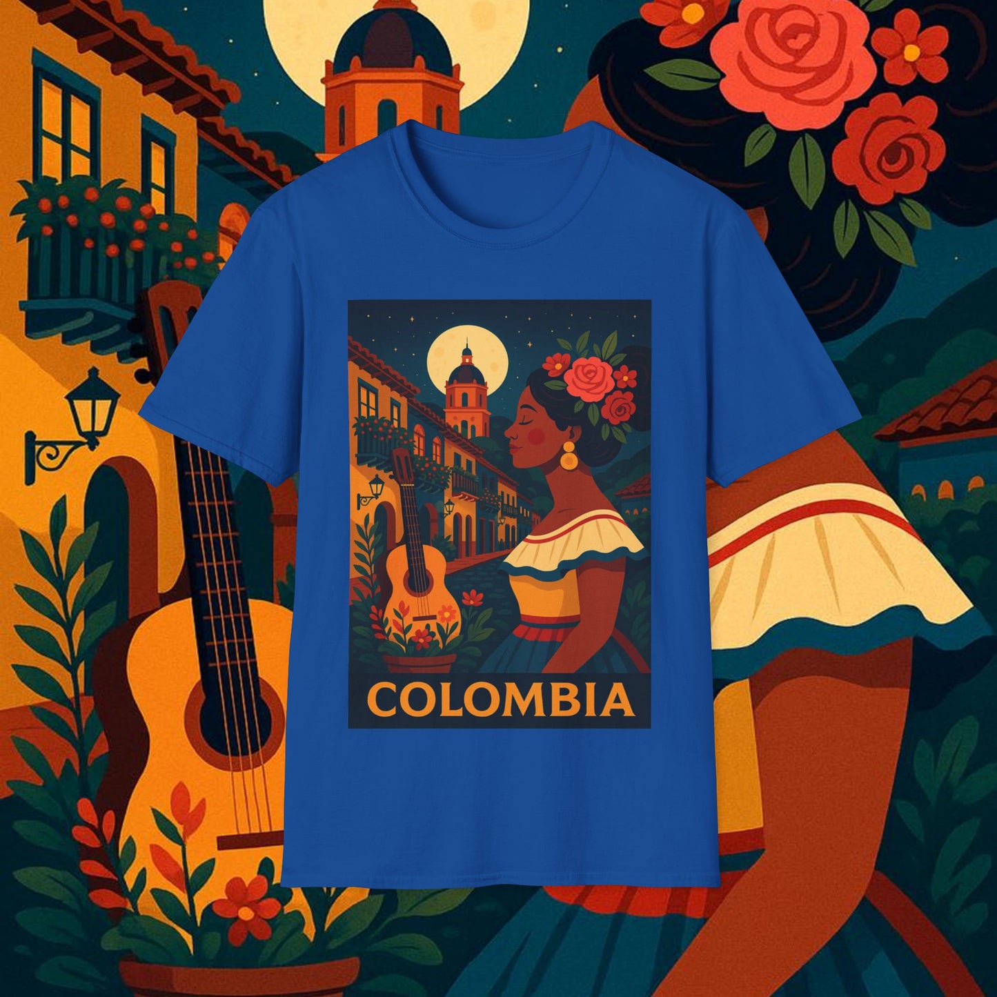 "Camiseta Colombia: Magia de Colores, Café y Tradición ☕🎨🌄"