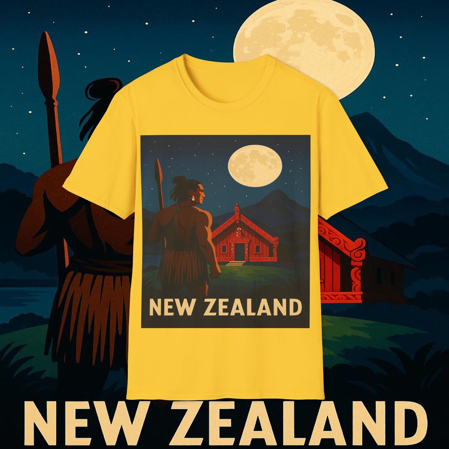 "Camiseta Nueva Zelanda 🏞️ – El paraíso de la naturaleza y la aventura"