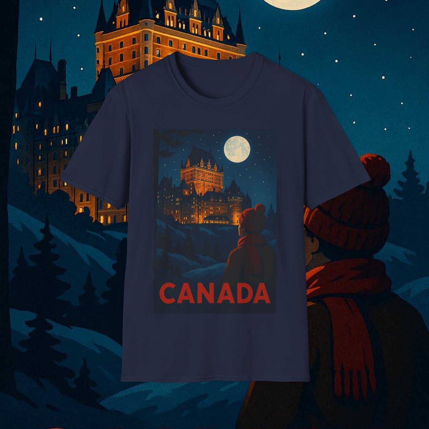 "Camiseta Canadá: Naturaleza Majestuosa y Espíritu Libre 🍁🏞️🦌"