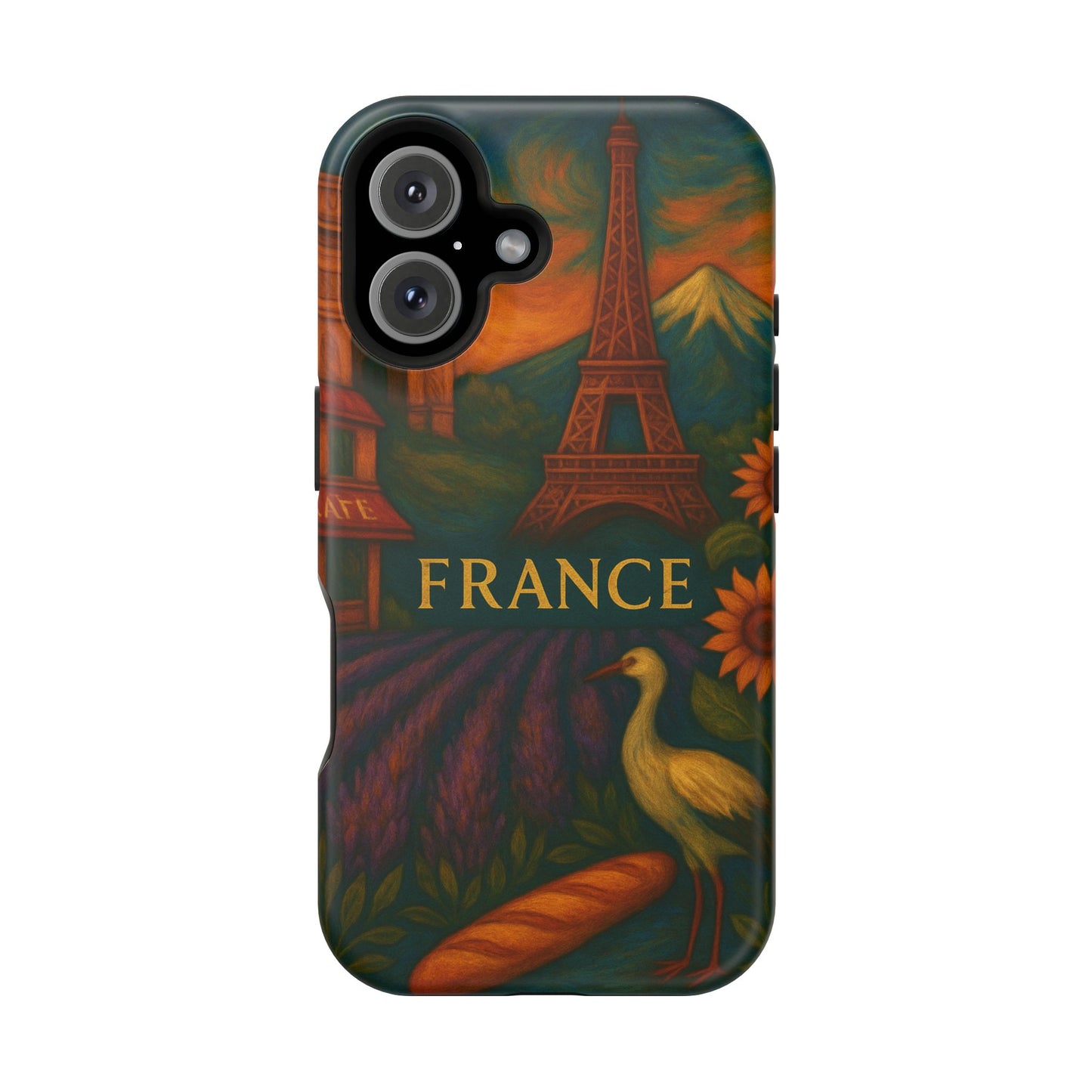 "Funda Magnética Reforzada Francia: Romance bajo la Luna 🌙🗼✨"
