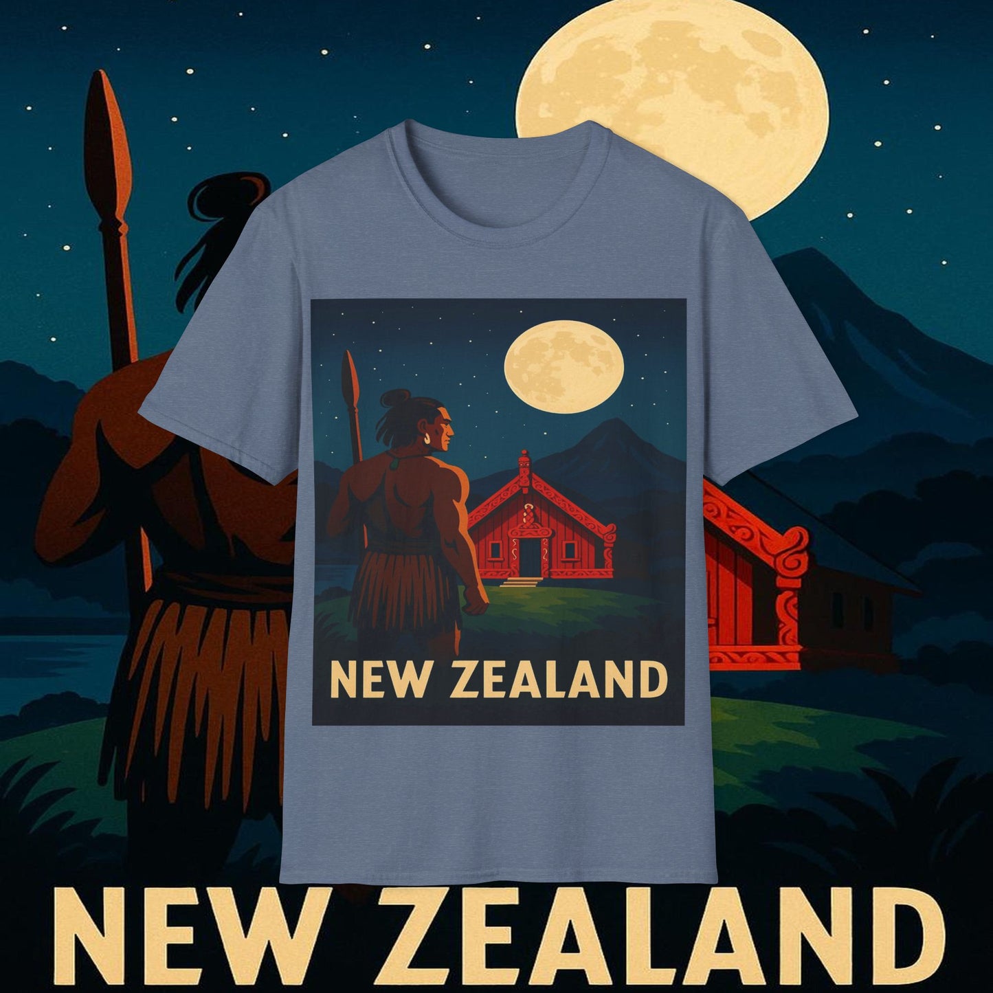 "Camiseta Nueva Zelanda 🏞️ – El paraíso de la naturaleza y la aventura"