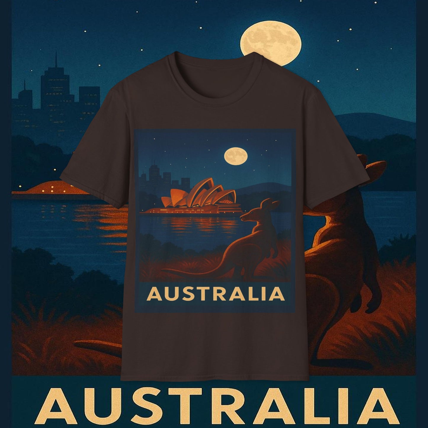 "Camiseta Australia 🌞 – Tierra de maravillas naturales y espíritu libre"