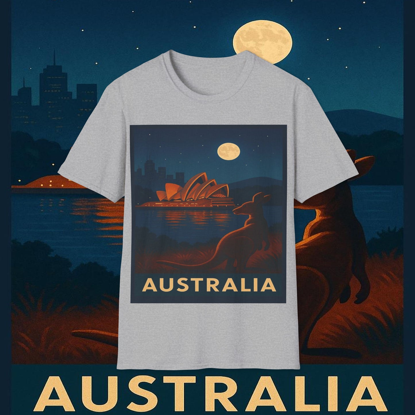 "Camiseta Australia 🌞 – Tierra de maravillas naturales y espíritu libre"