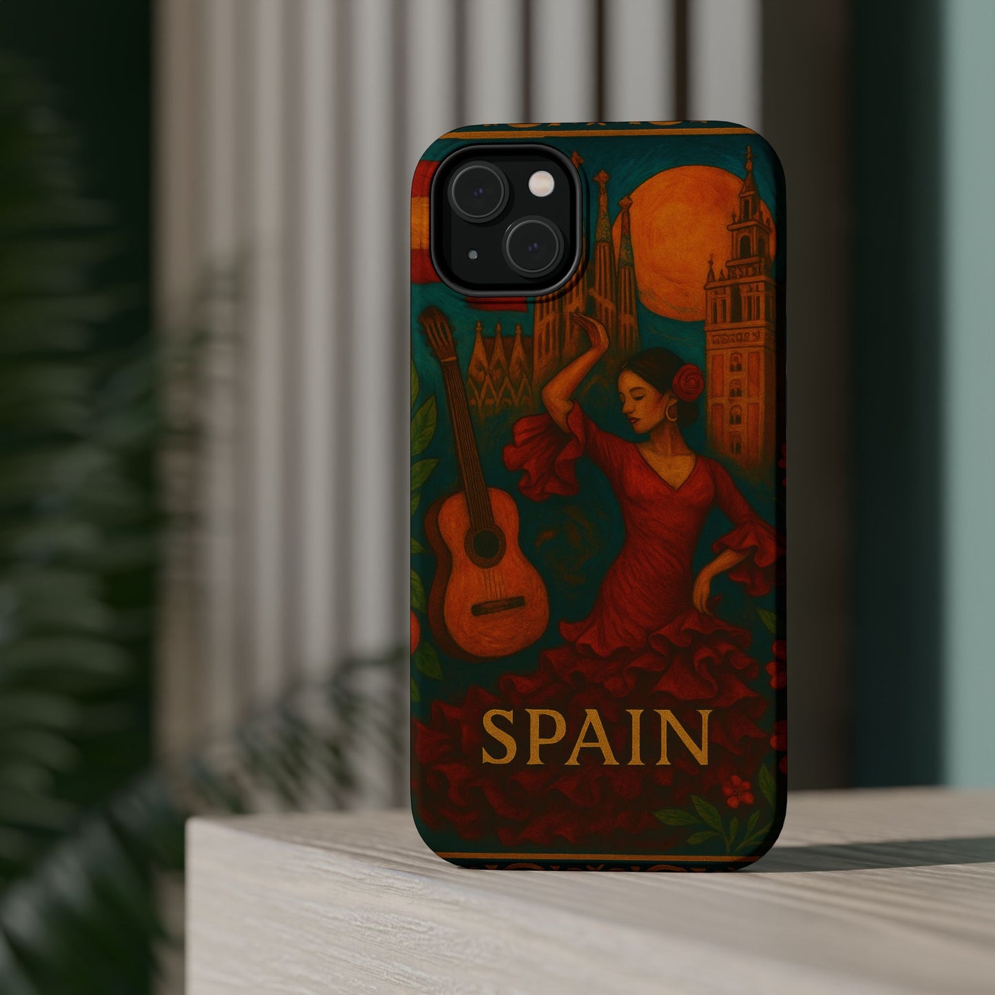 "Funda Magnética Reforzada Magnética Reforzada España: Pasión, Arte y Sabores que Enamoran 🎨💃🍷"