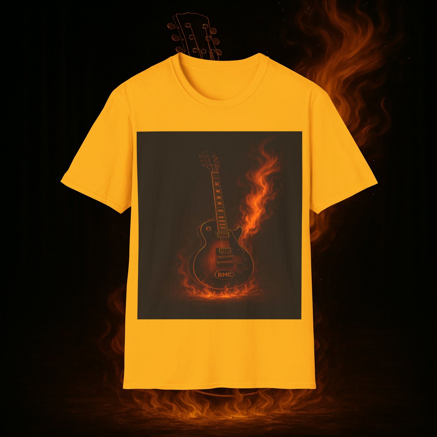 "Camiseta guitarra 🎸🔥Donde vibra una cuerda, nace una llamarada.” 🔥🎸