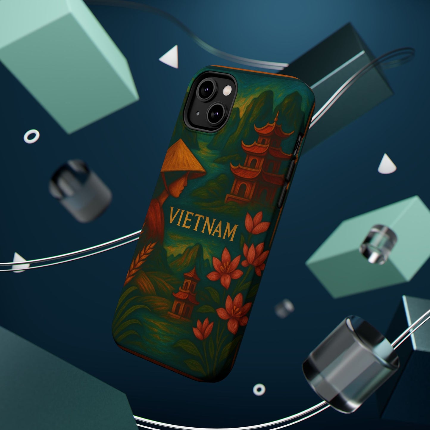 "Reinforced Magnetic Case Vietnam: Tradition, Nature and Ancestral Legends 🎋🏯🐉"
