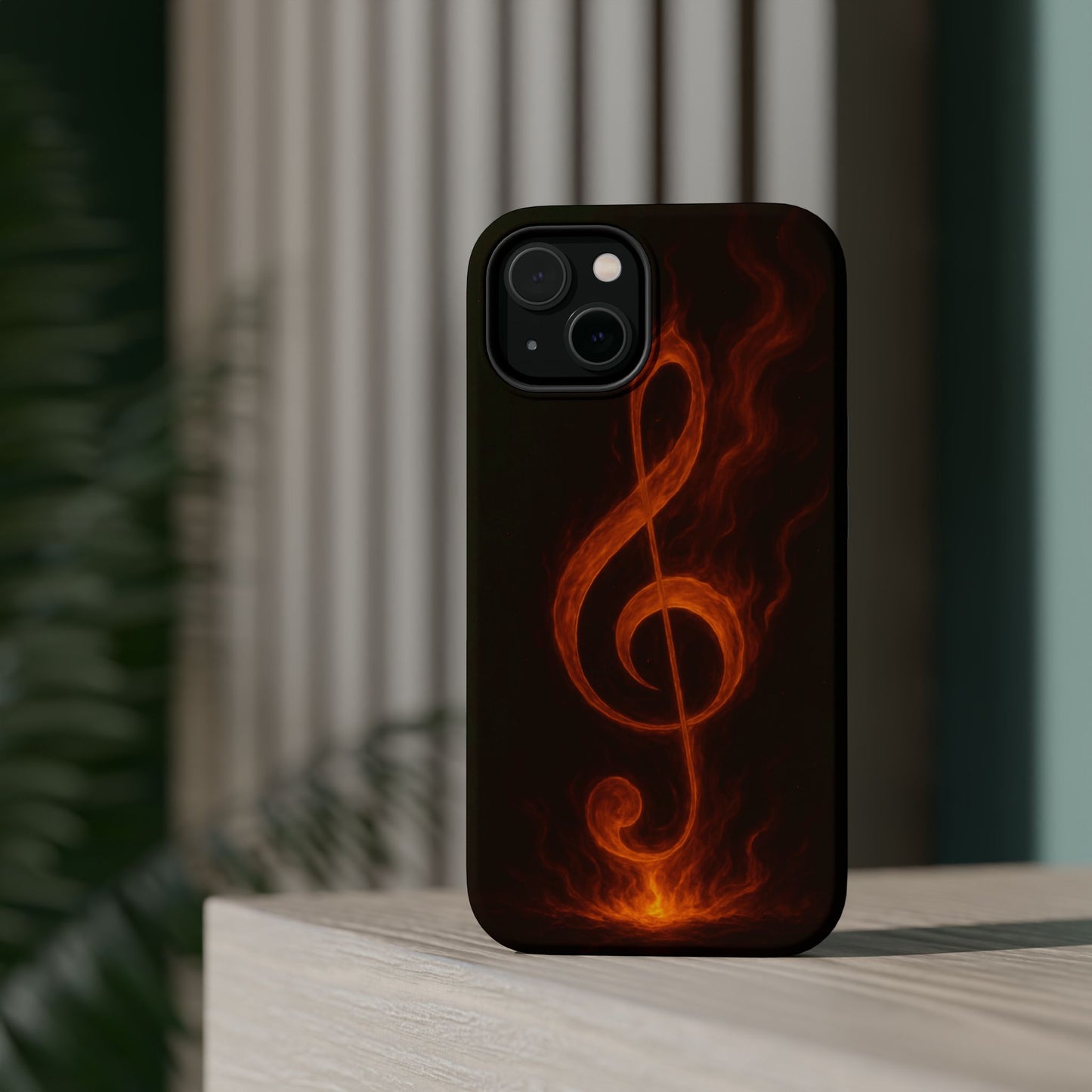 "Reinforced Magnetic Case Reinforced Magnetic Treble Clef 🎼🔥Where a note is born... a flame is born.” 🔥🎼
