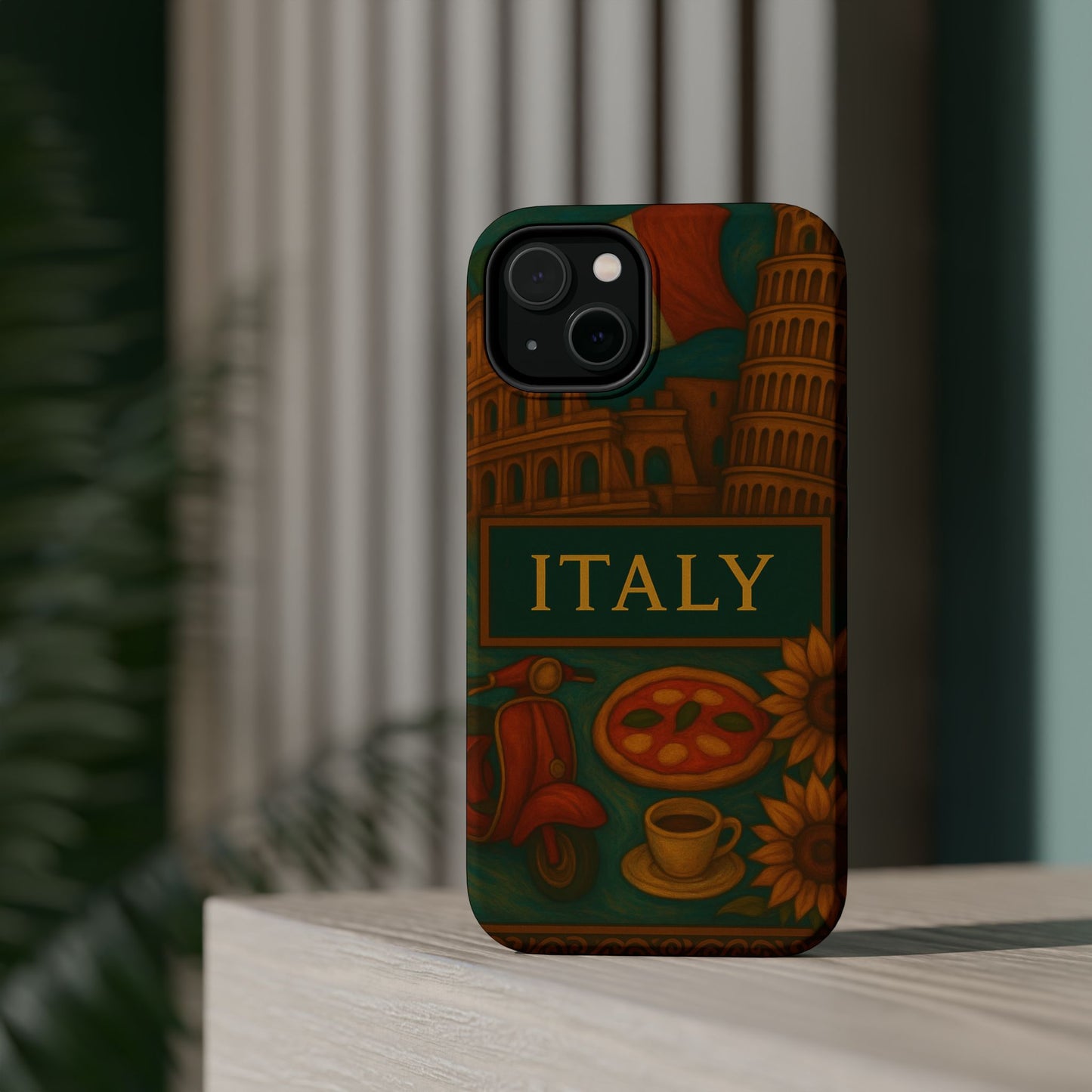 "Funda Magnética Reforzada Magnética Reforzada Italia: Arte, Pasión y Sabores Eternos 🎨🍝🏛️"
