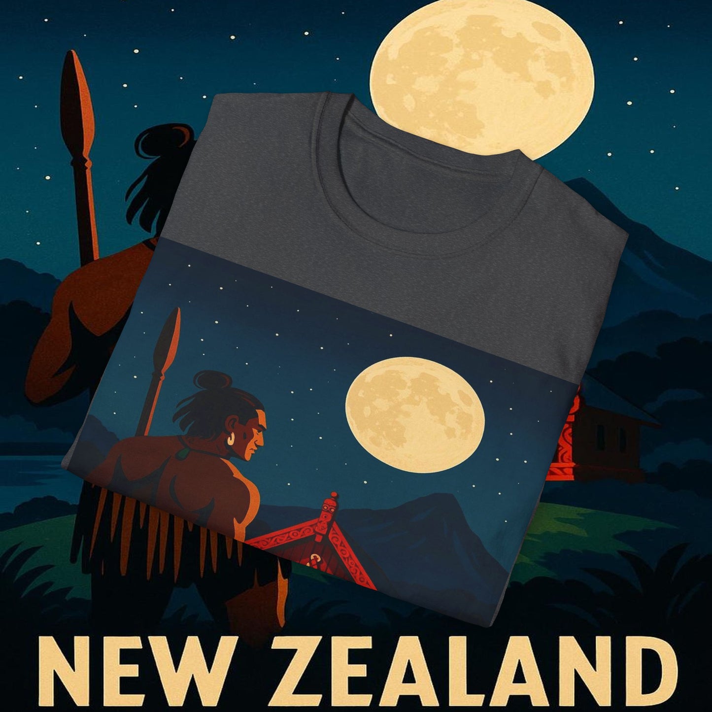 "Camiseta Nueva Zelanda 🏞️ – El paraíso de la naturaleza y la aventura"