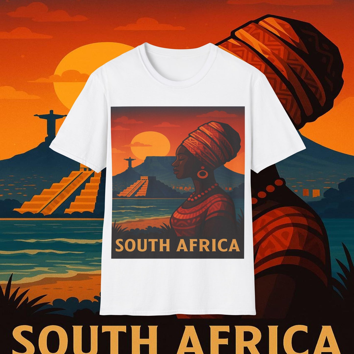 "Camiseta Sudáfrica 🌍 – Un mundo de aventuras y diversidad"