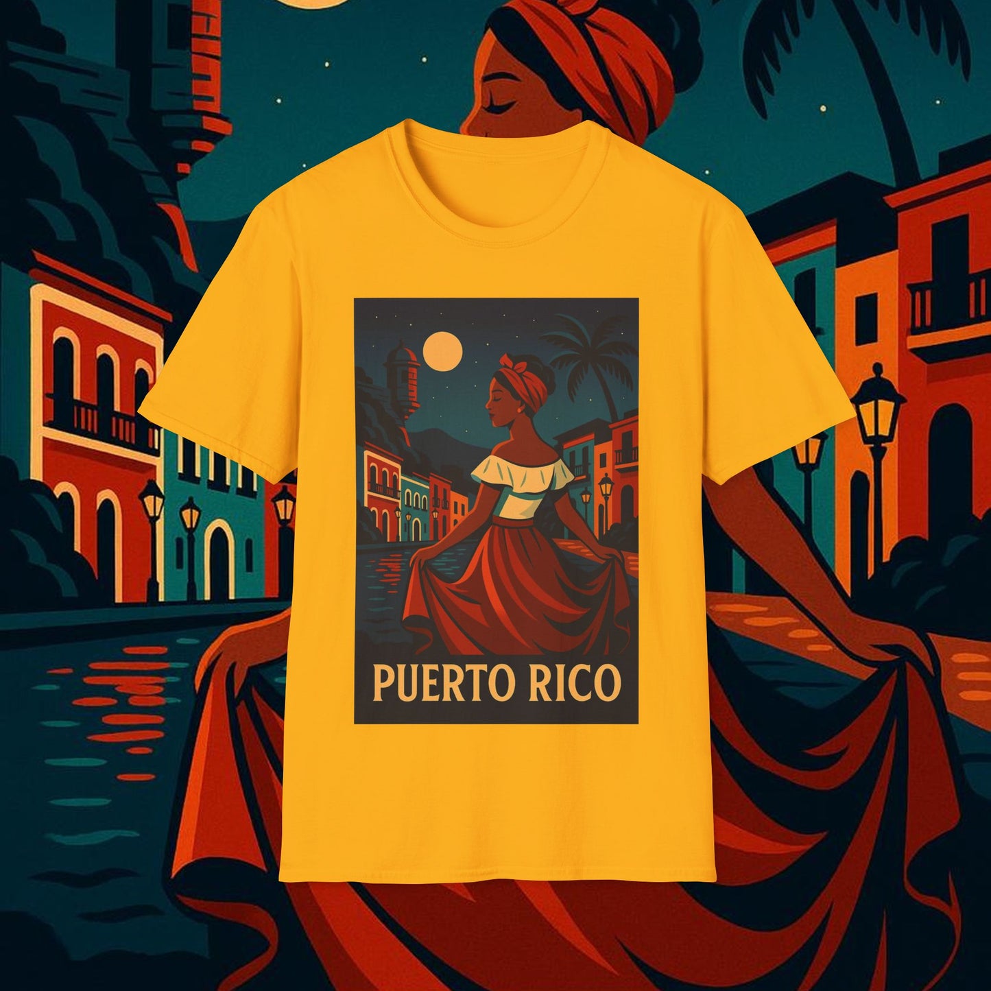 "Camiseta Puerto Rico – Ritmo, alma y color caribeño"