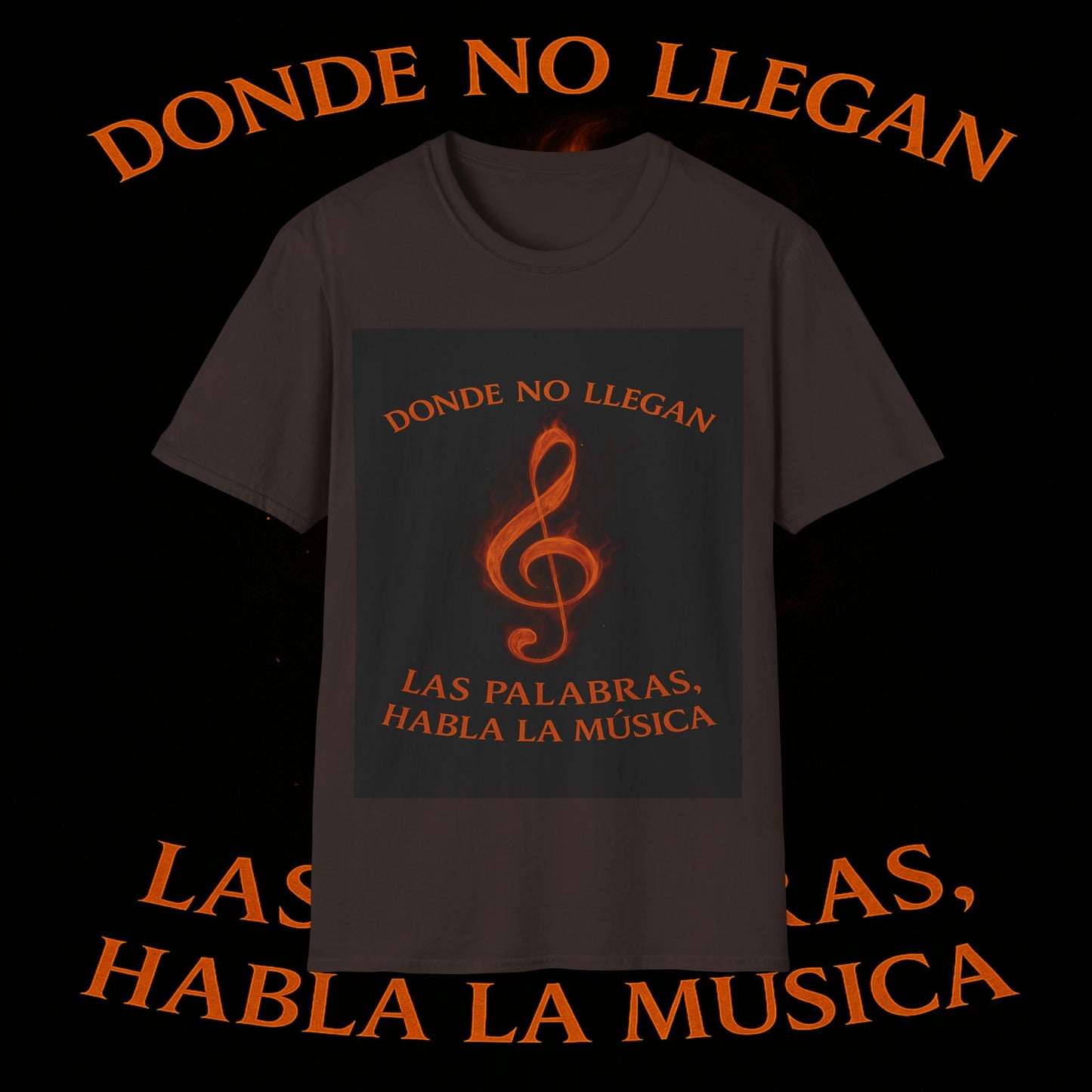 "Camiseta clave de sol 🎼🔥 “Donde nace una nota… nace una llama.” 🔥🎼