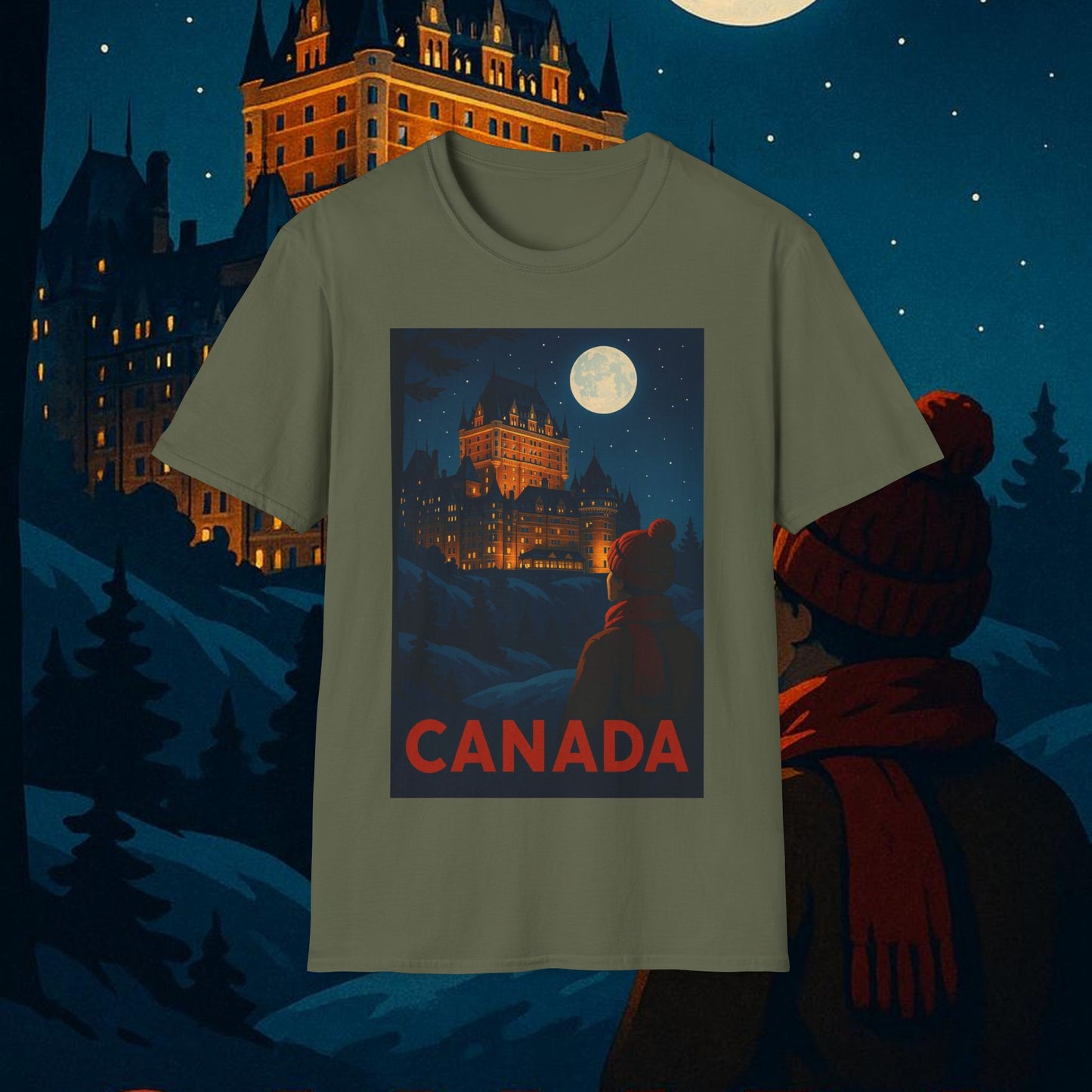 "Camiseta Canadá: Naturaleza Majestuosa y Espíritu Libre 🍁🏞️🦌"