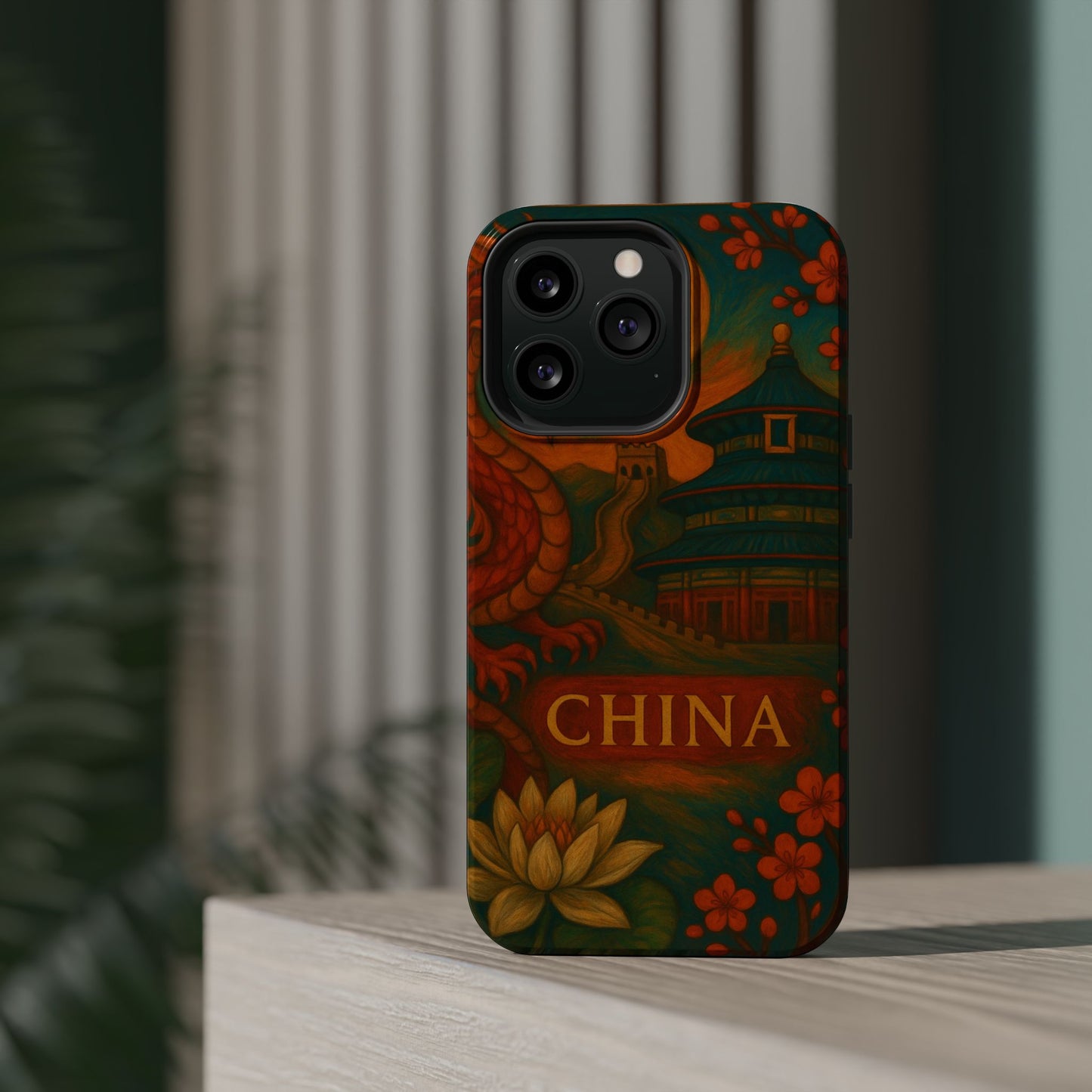 "Funda Magnética Reforzada Magnética Reforzada China – Dragones, murallas y leyendas eternas"