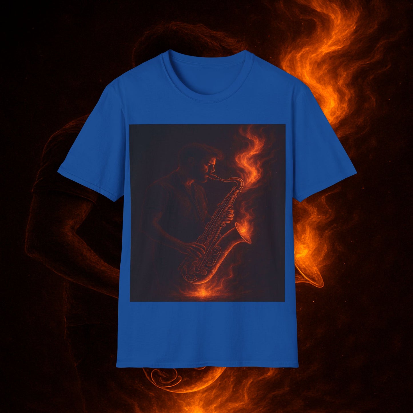 "Camiseta sax 🎷🔥 Haz que arda cada nota.” 🔥🎷