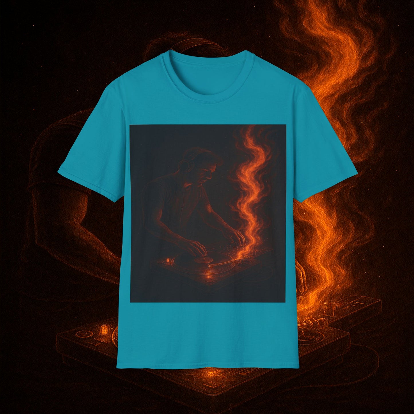 "Camiseta dj 🎧🔥 No mezclas canciones… mezclas fuego.” 🔥🎧